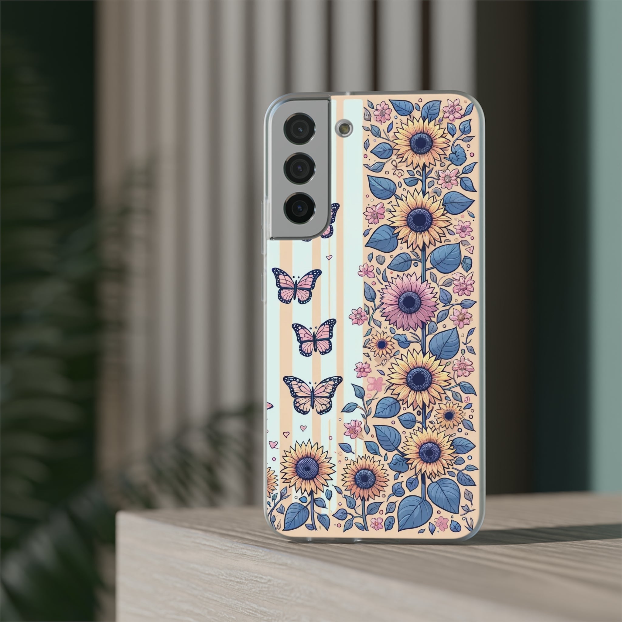 Sunflowers and butterflies - Flexi Case (Samsung only)