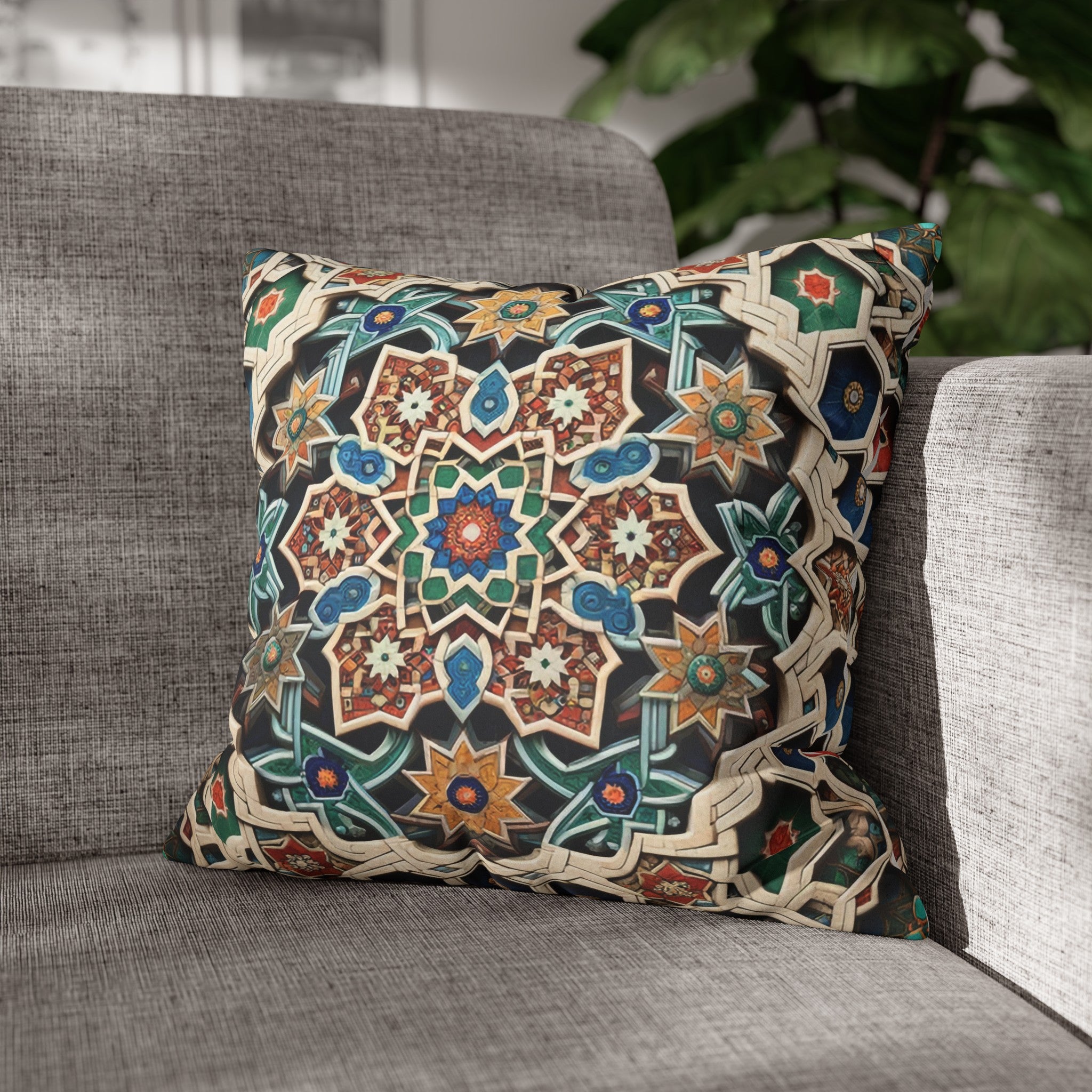 Persian Art (1) - Suede Square Pillowcase