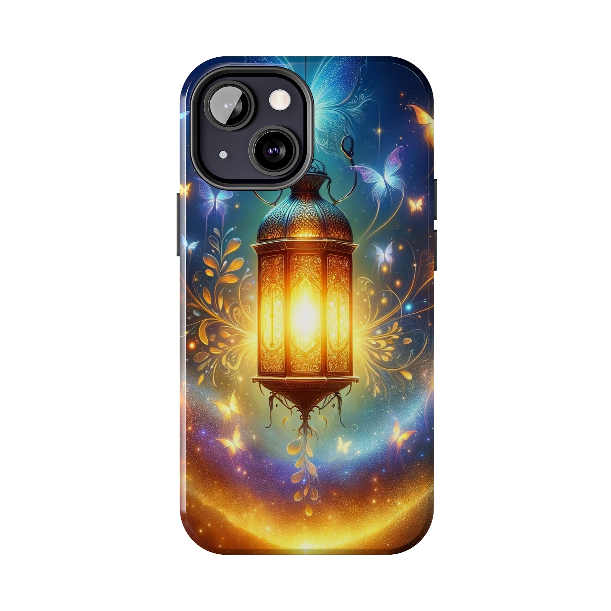 Butterflies around a lamp - Tough Phone Case