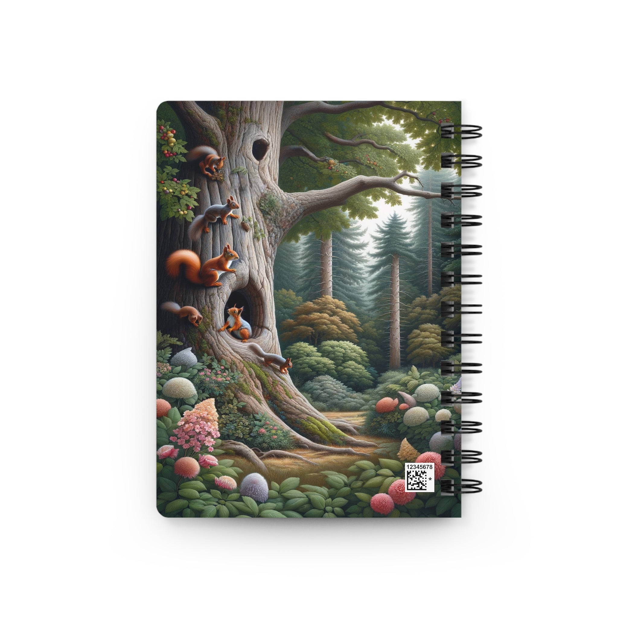 Squirrels in a tree - Spiral Notebook