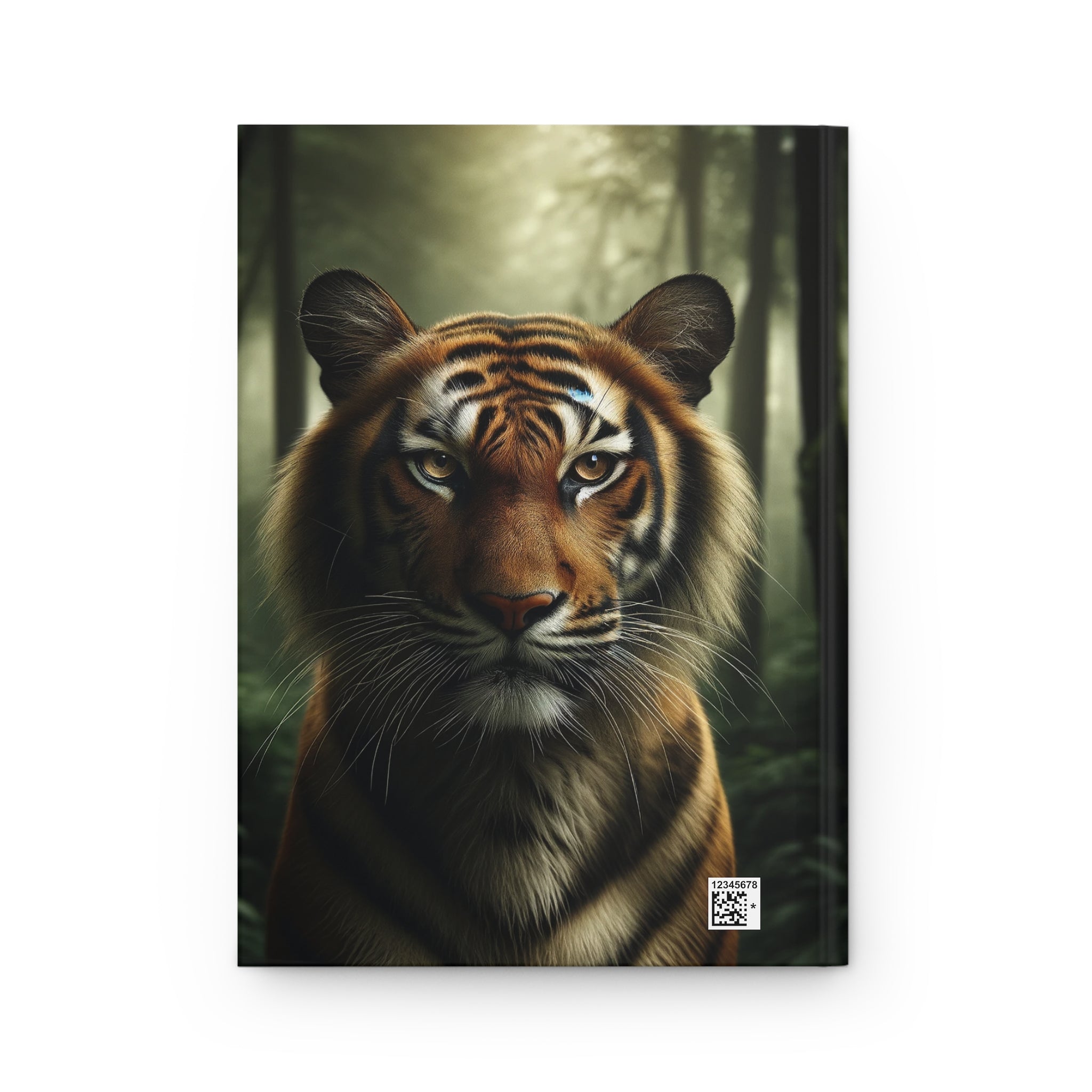 A curious tiger - Hardcover Notebook