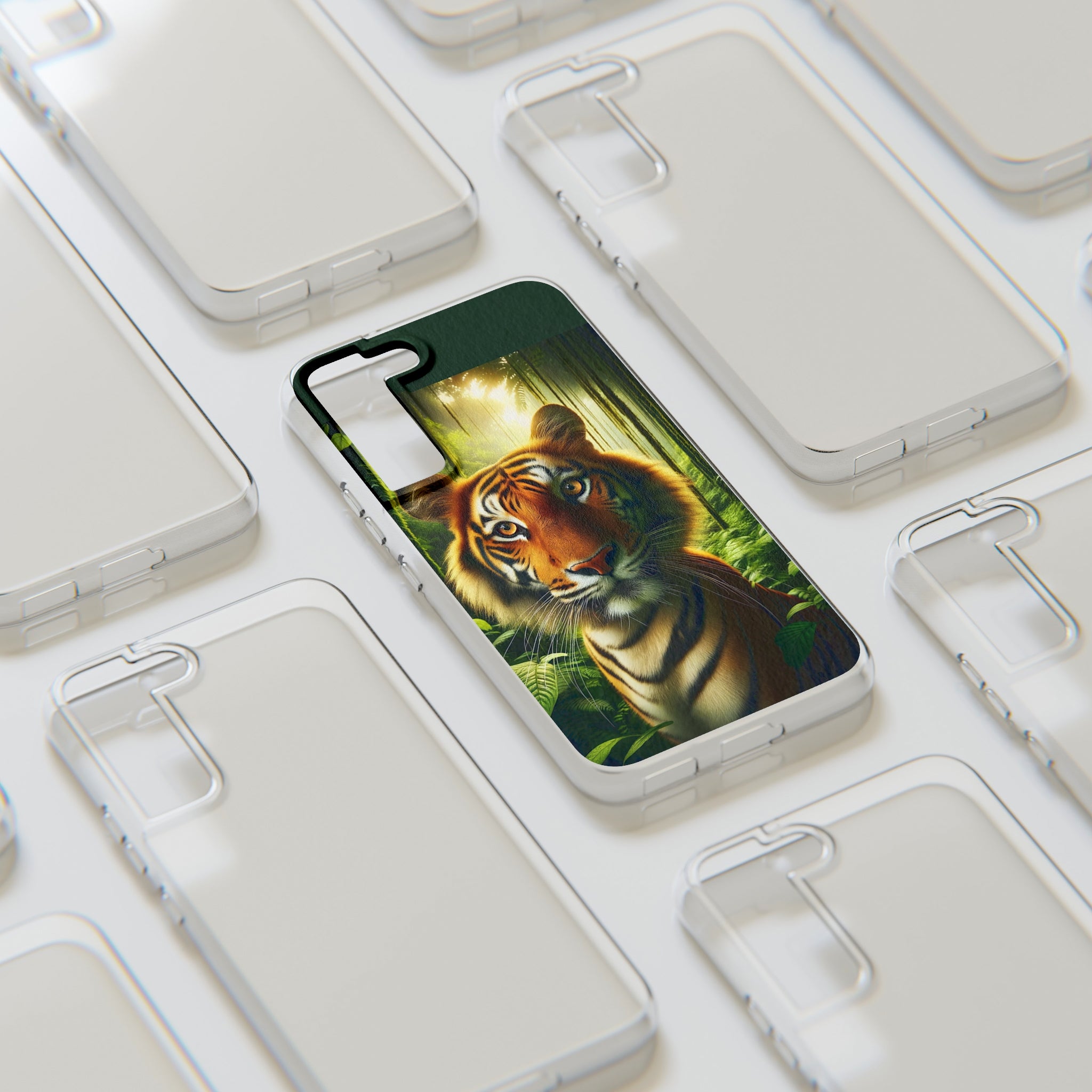 Curious Tiger - Soft Phone Cases