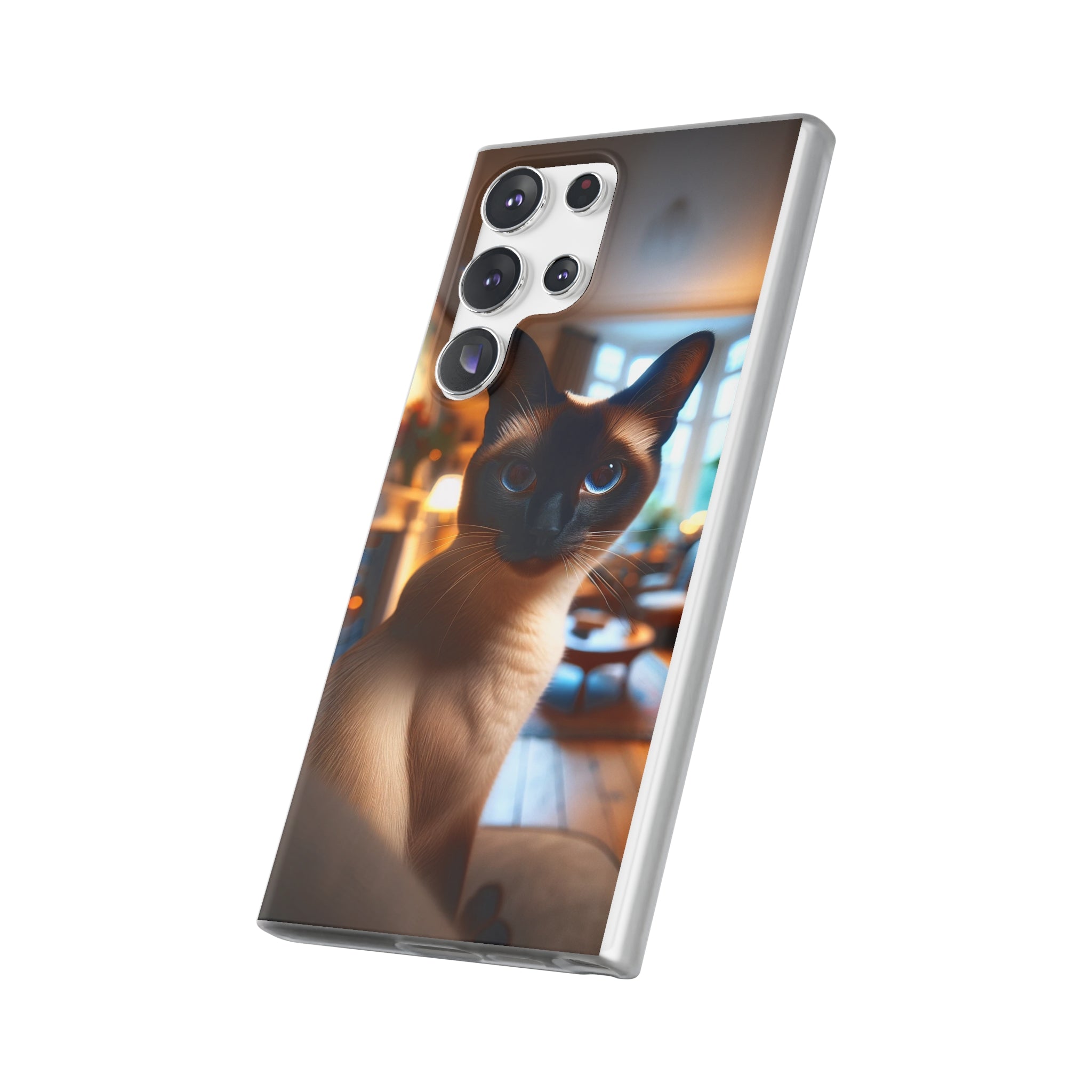 Curious Siamese cat - Flexi Case (Samsung only)