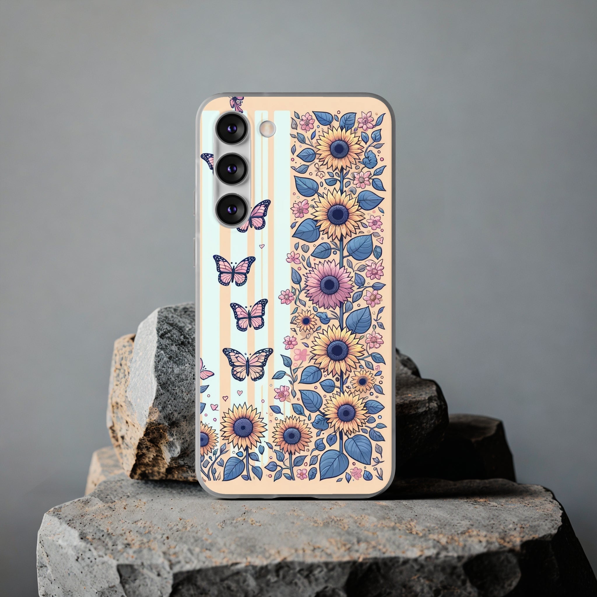 Sunflowers and butterflies - Flexi Case (Samsung only)