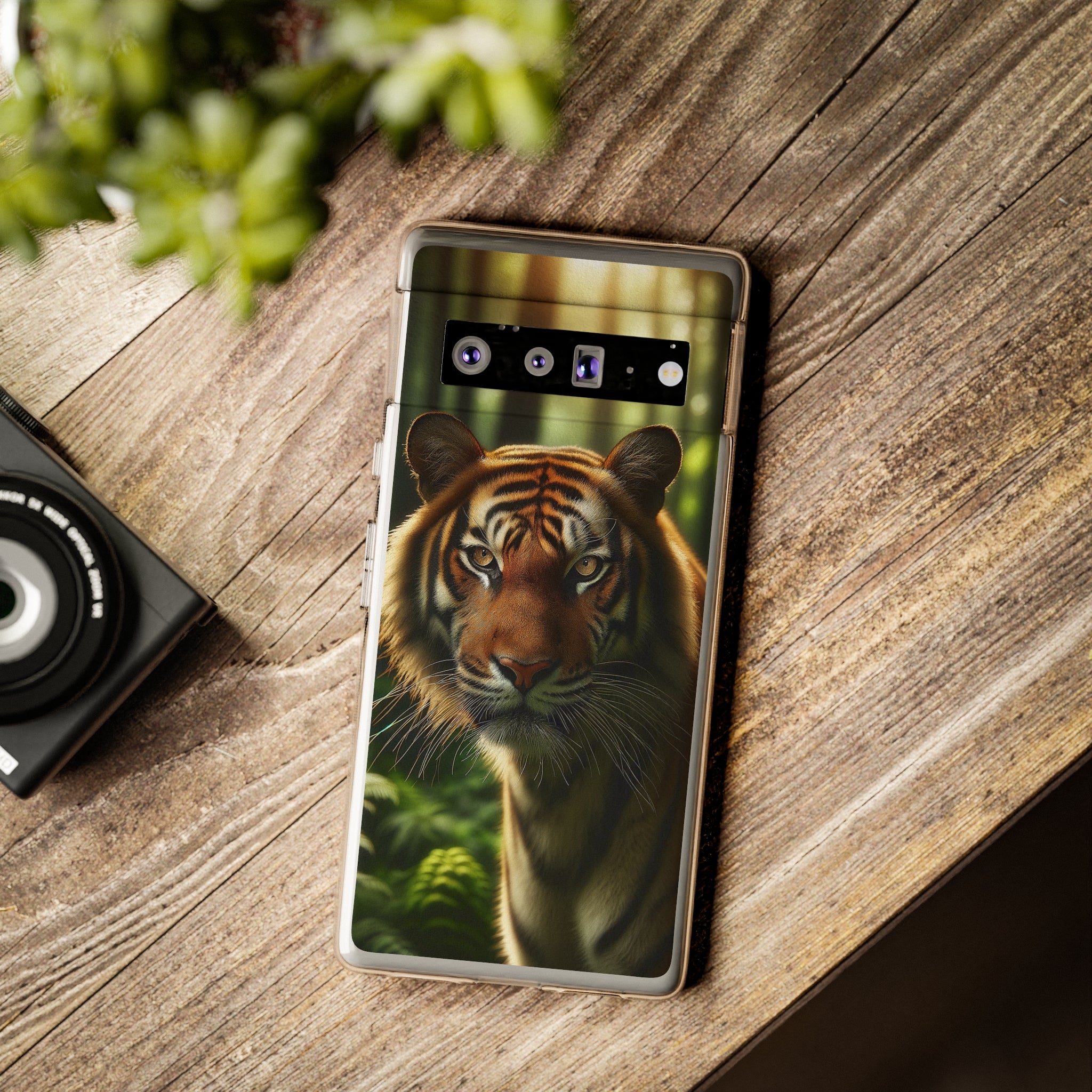 Curious Tiger - Soft Phone Case