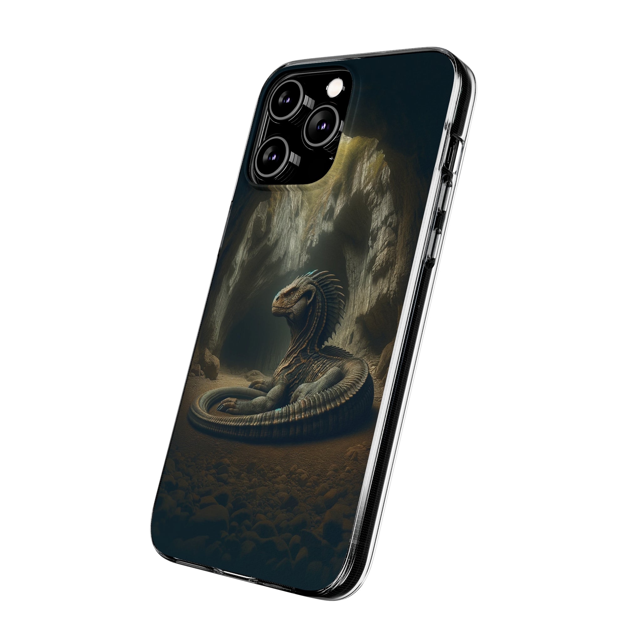 Basilisk in a cave - Soft Phone Case