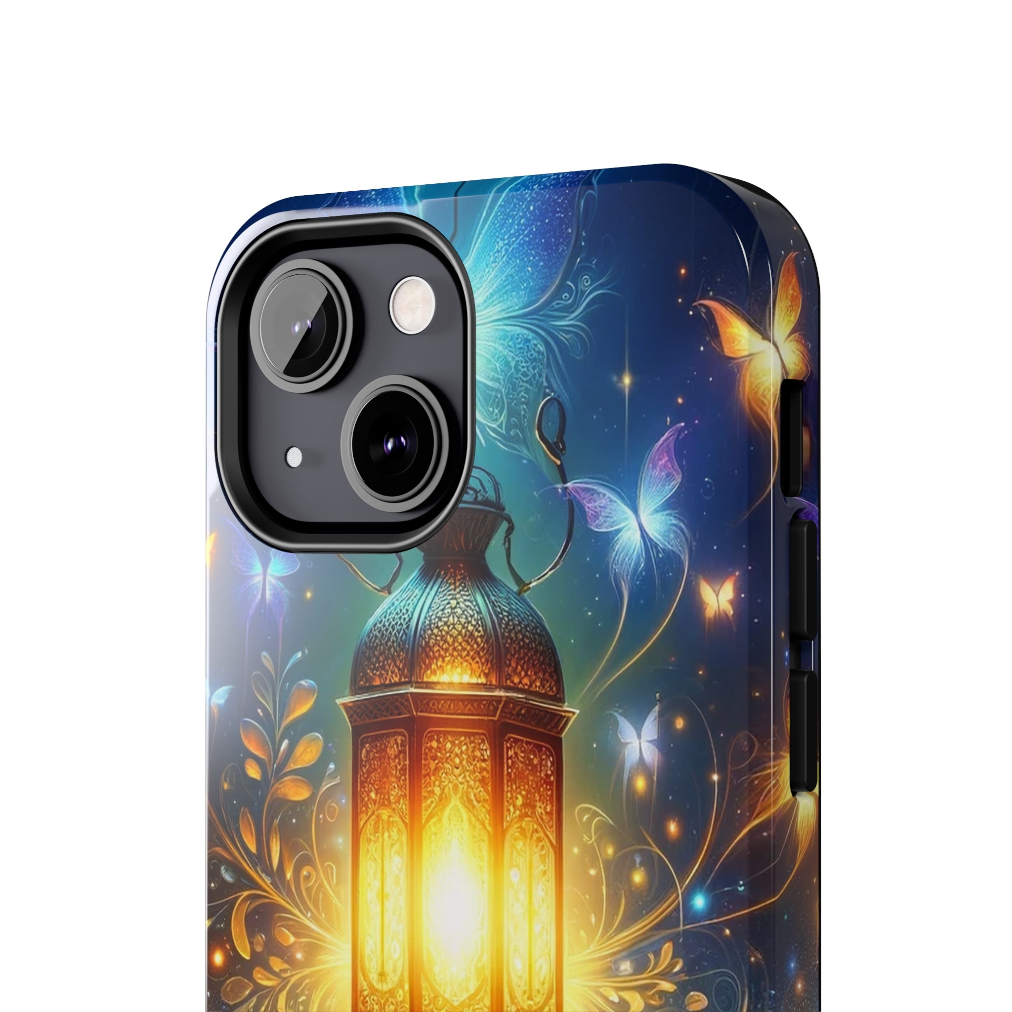 Butterflies around a lamp - Tough Phone Case