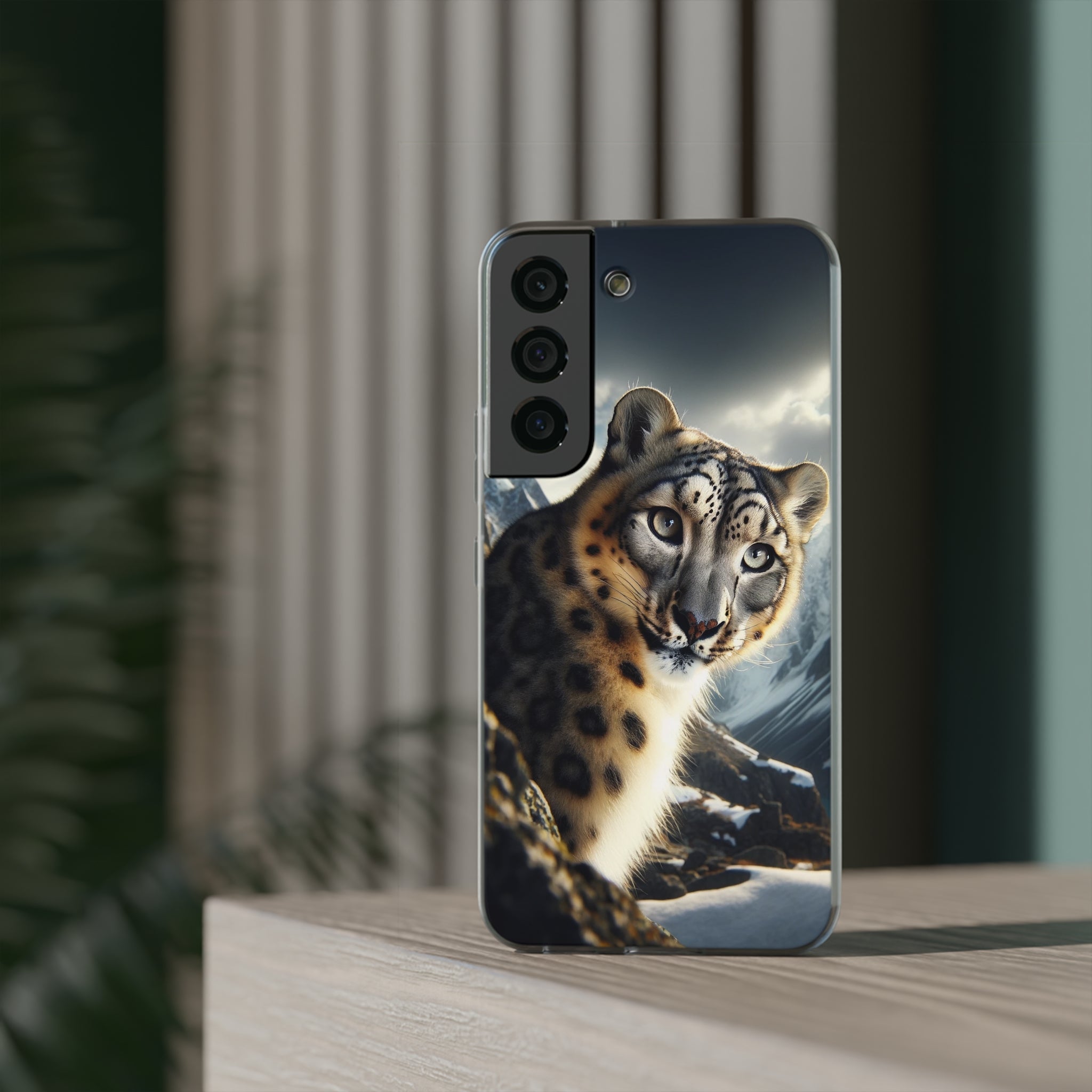 Curious Snow leopard - Flexi Case (Samsung only)