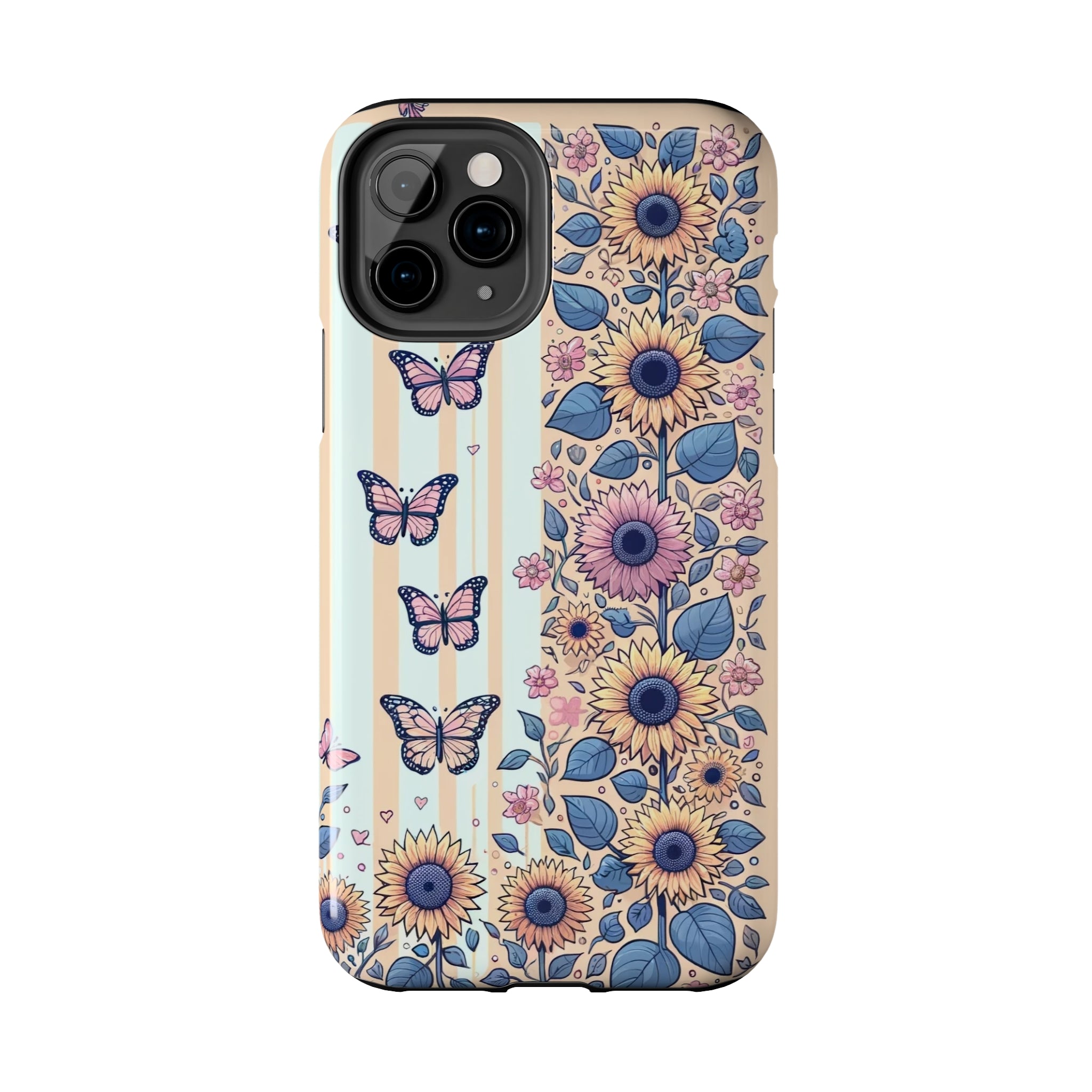 Butterflies and Sunflowers - Tough Phone Case