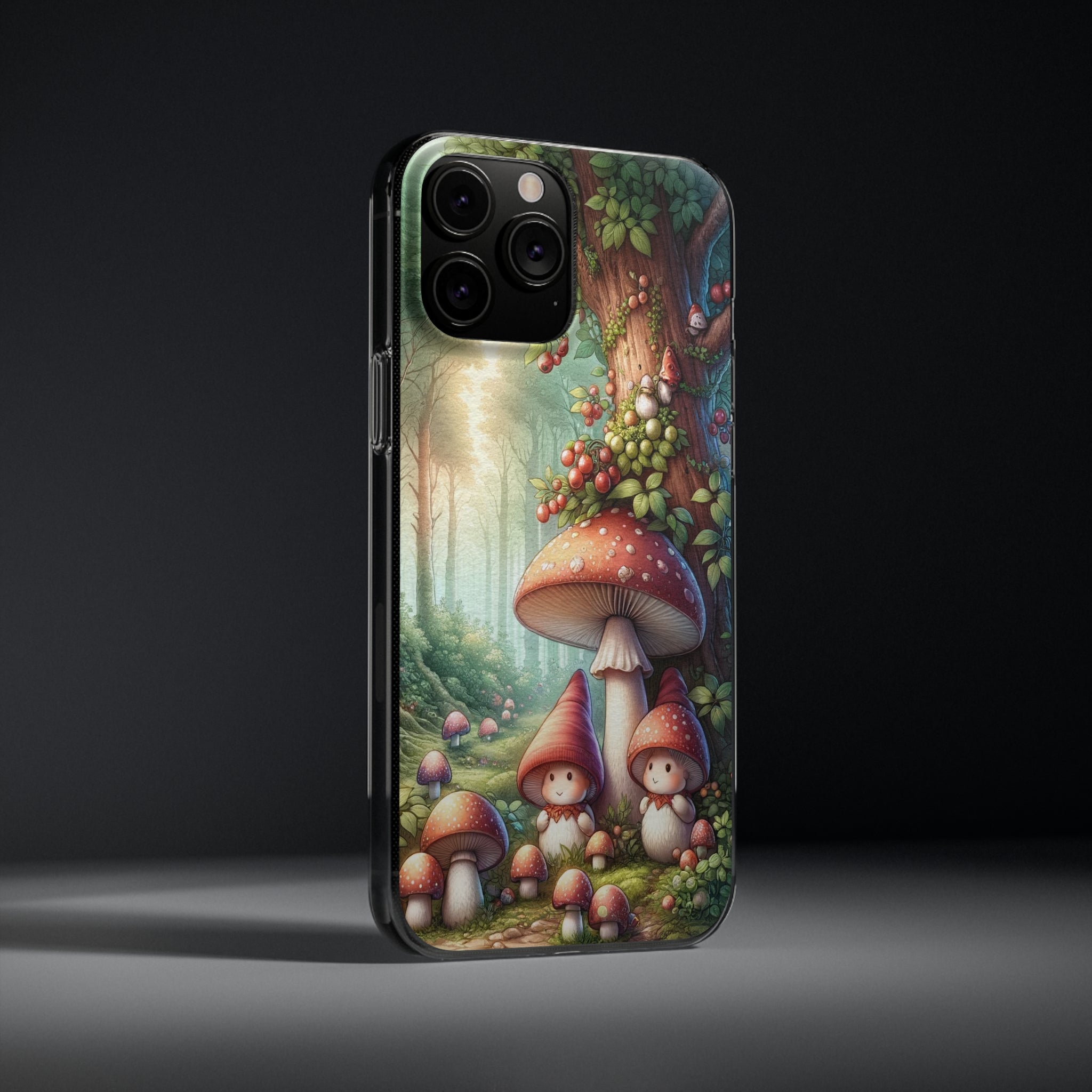 Gnomes and mushrooms - Soft Phone Case