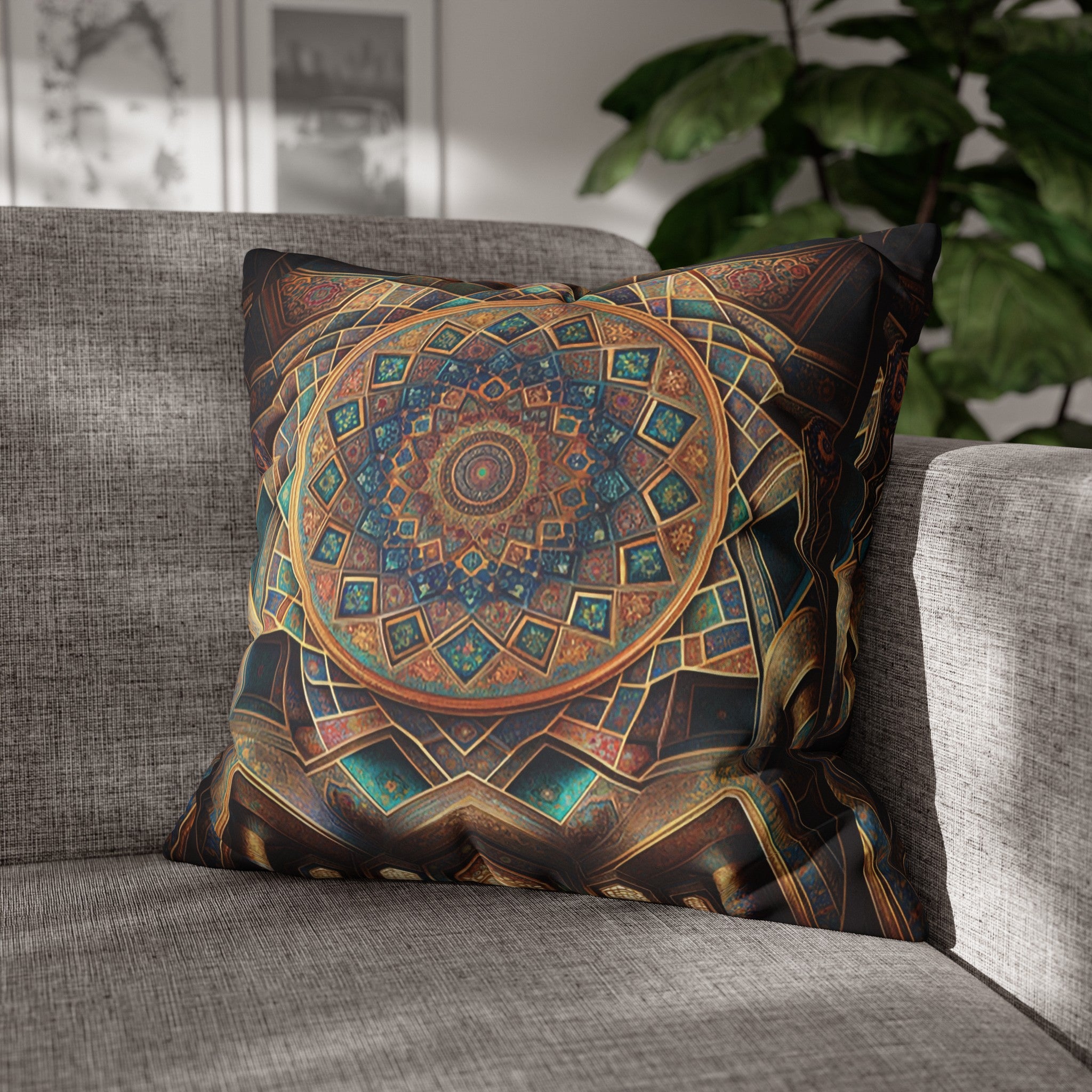 Persian Art (5) - Suede Square Pillowcase