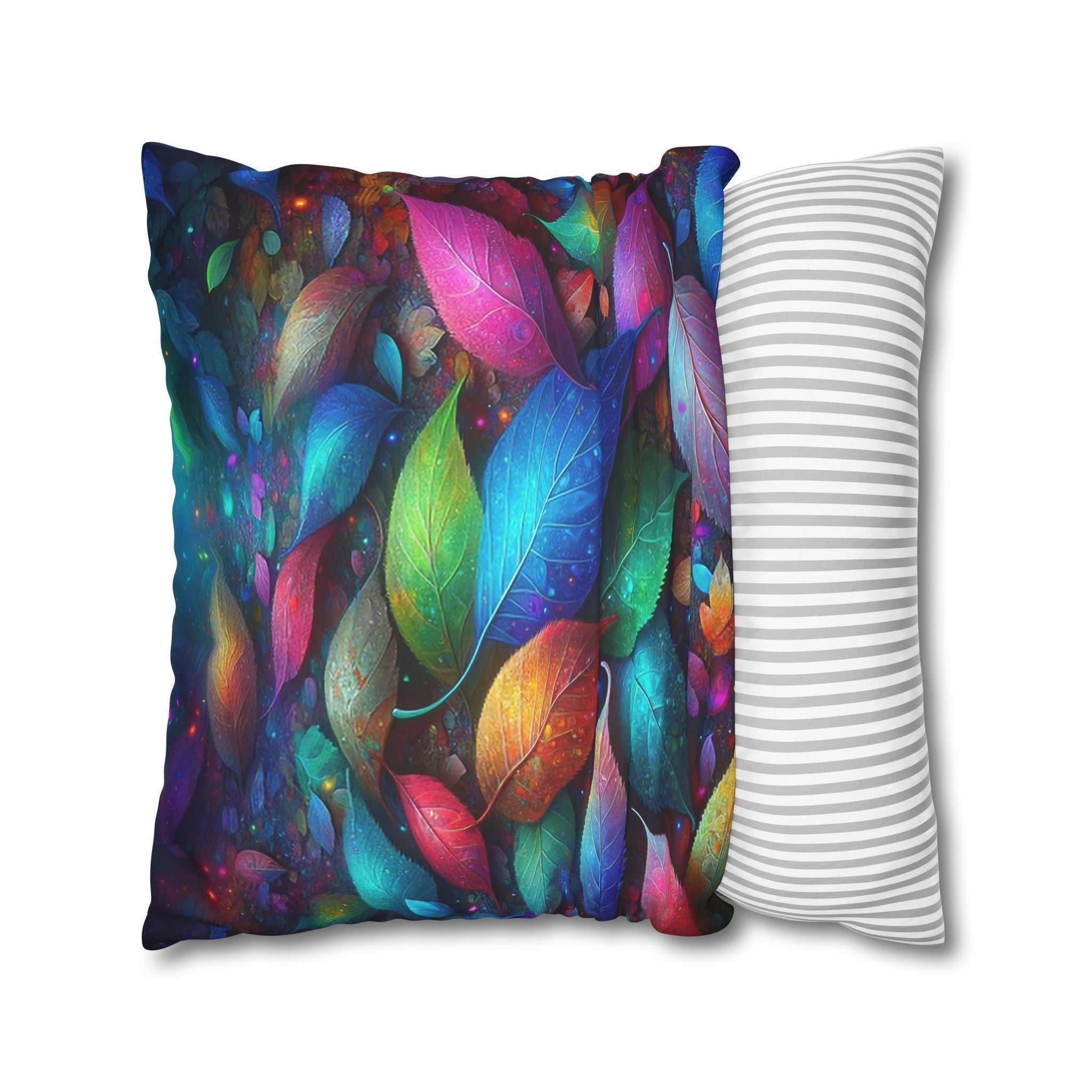 Magical leaves (3) - Suede Square Pillowcase