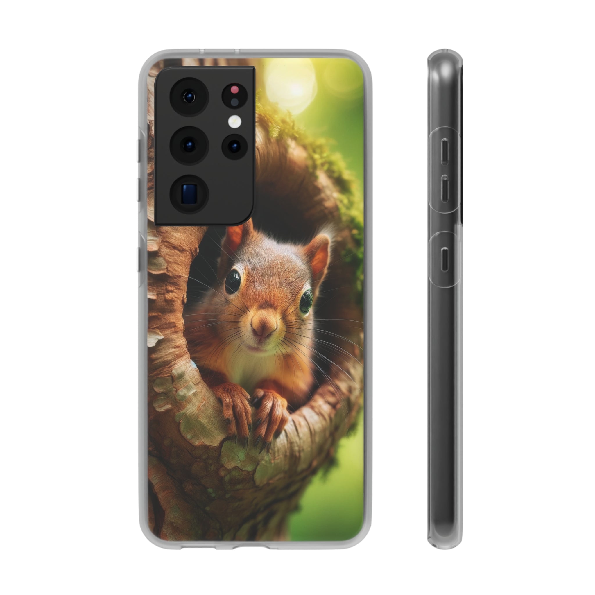 Squirrel in a treehole - Flexi Case (Samsung only)