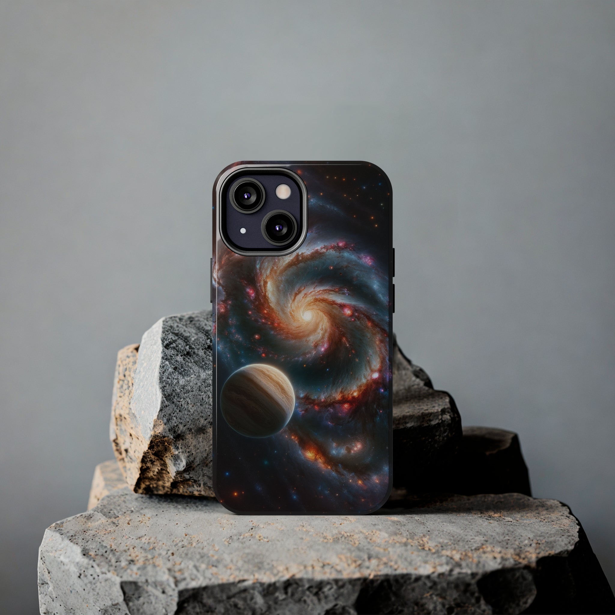 Yellow planet and wormhole - Tough Phone Case