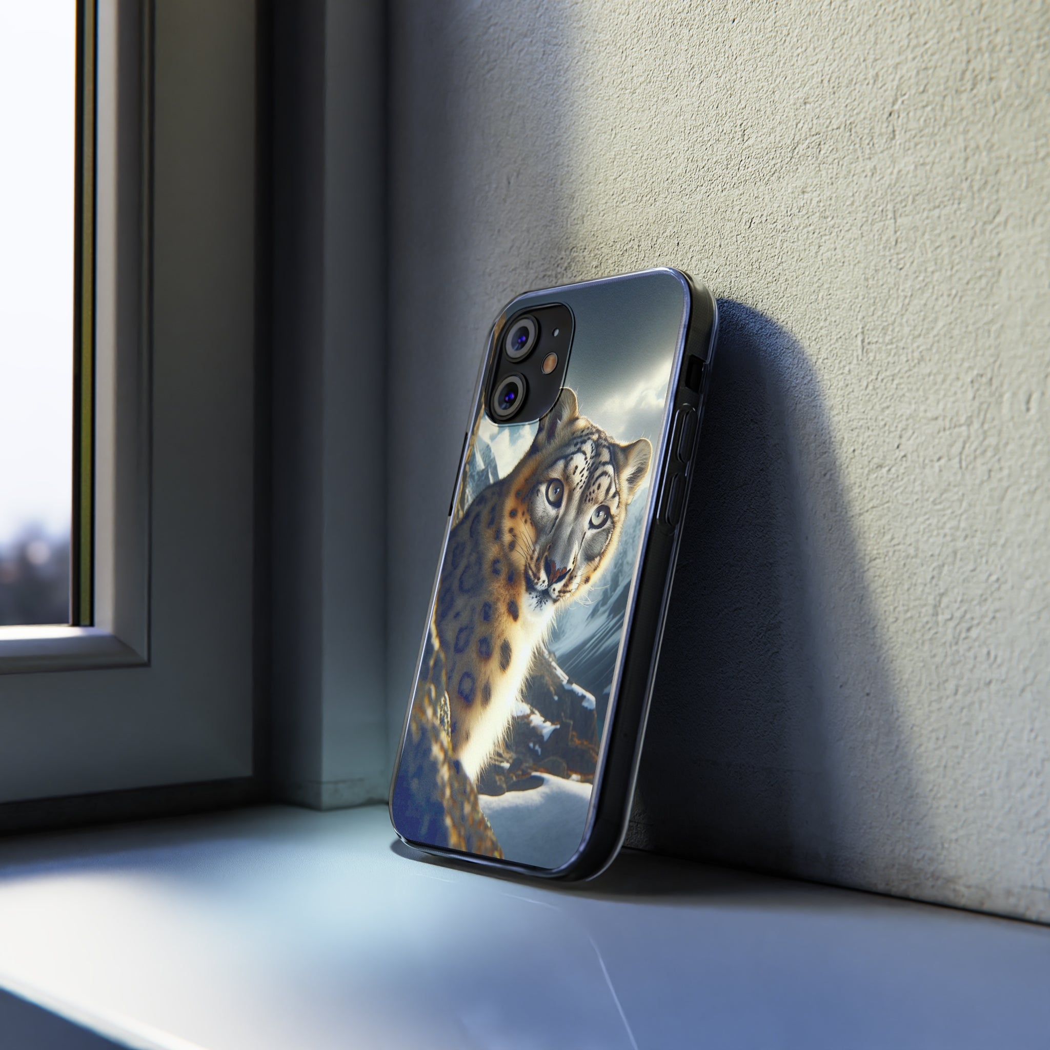 Snow Leopard - Soft Phone Case