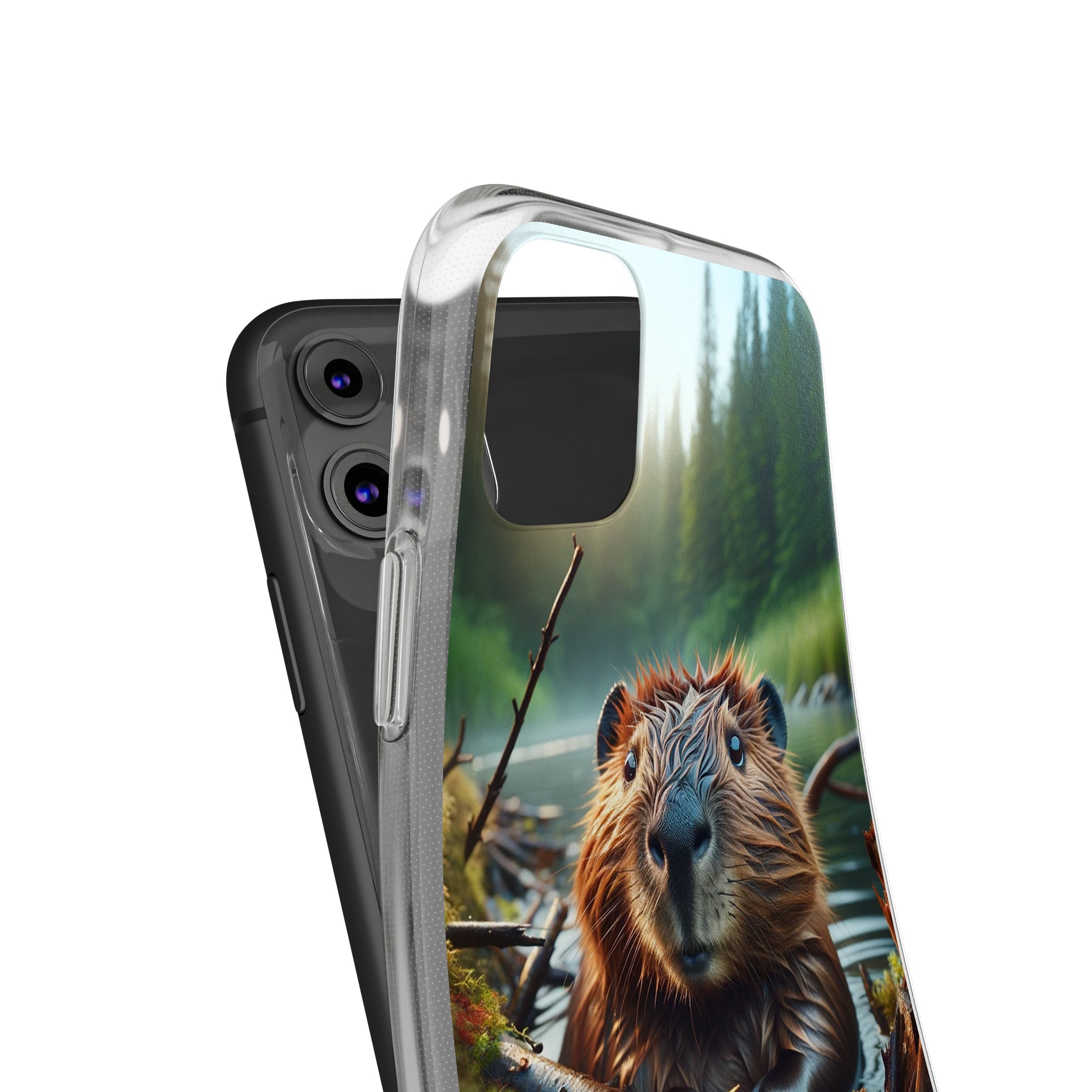 Curious Beaver - Soft Phone Case