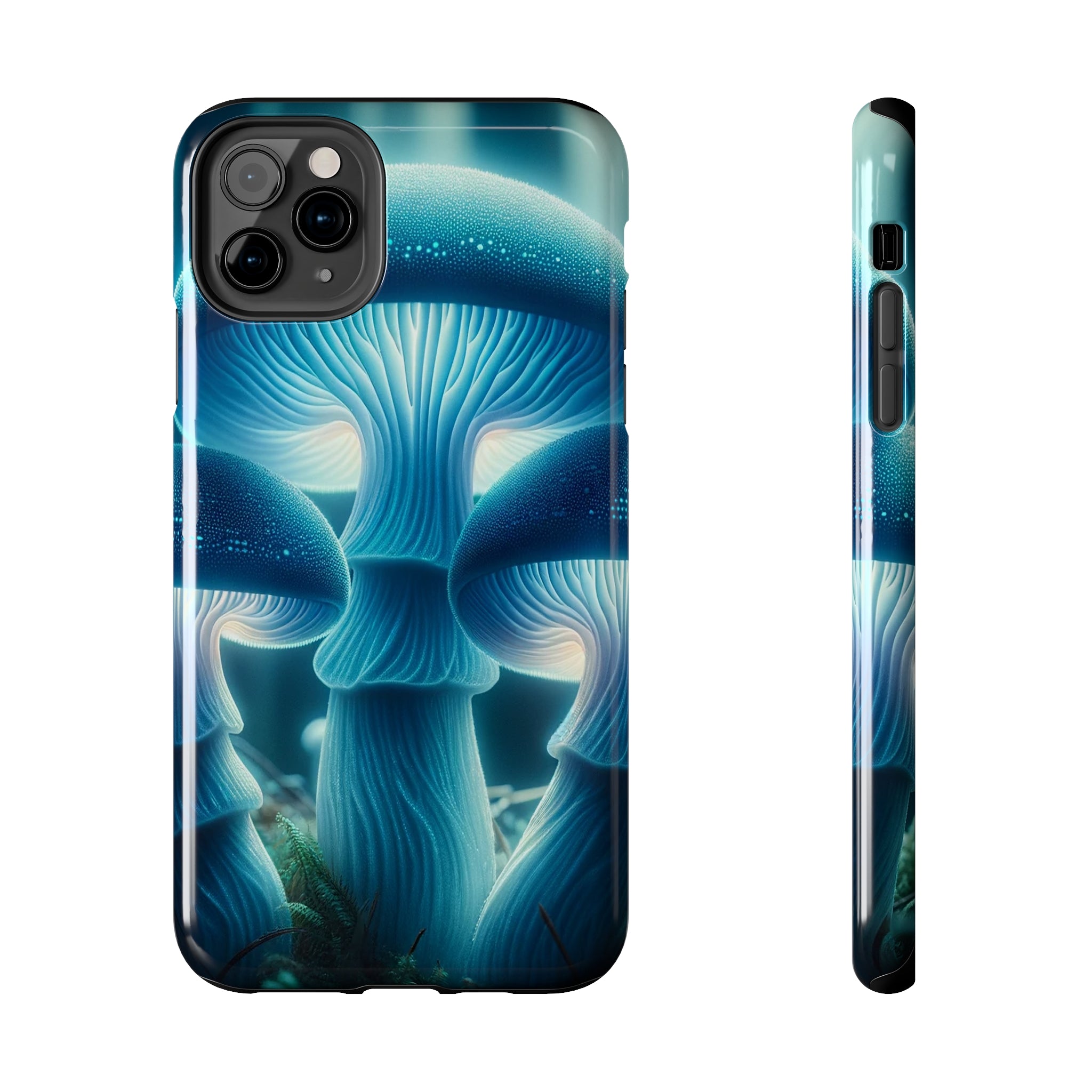 Blue Mushrooms - Tough Phone Case