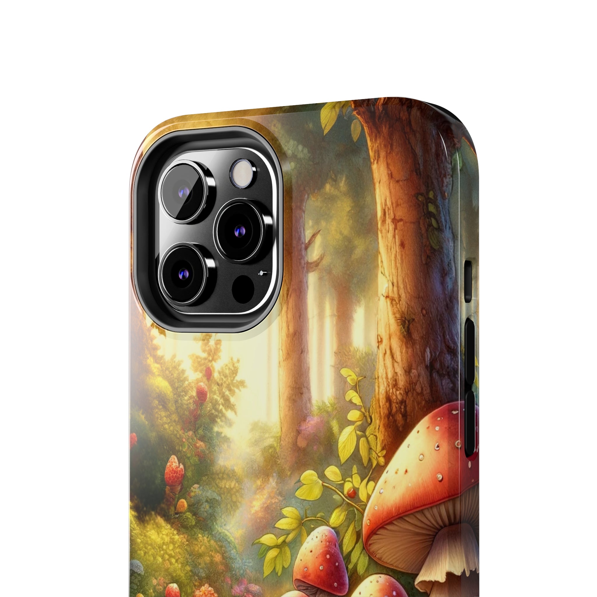 Gnomes sitting under mushroom - Tough Phone Case