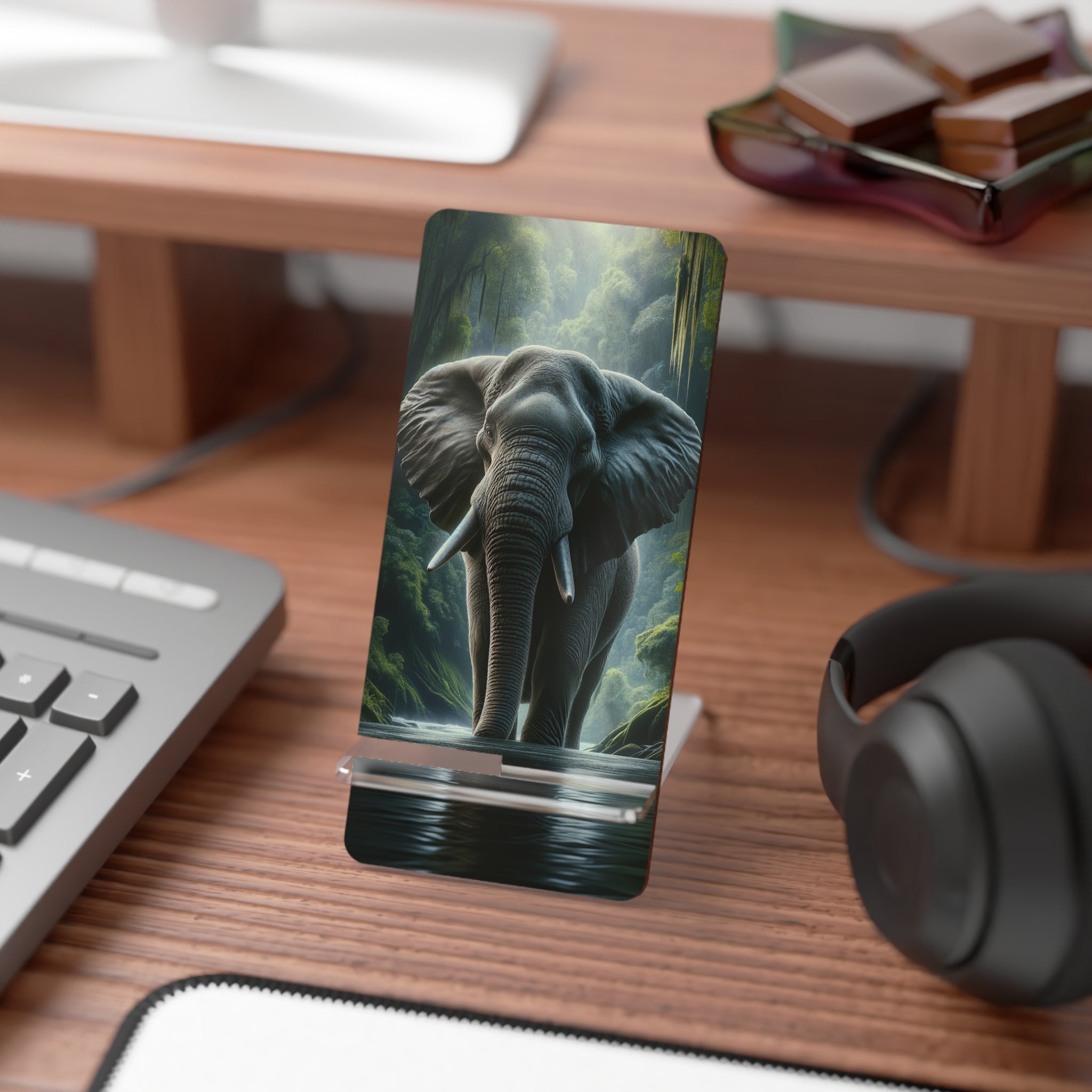 Elephant in the water - Smartphone Stand