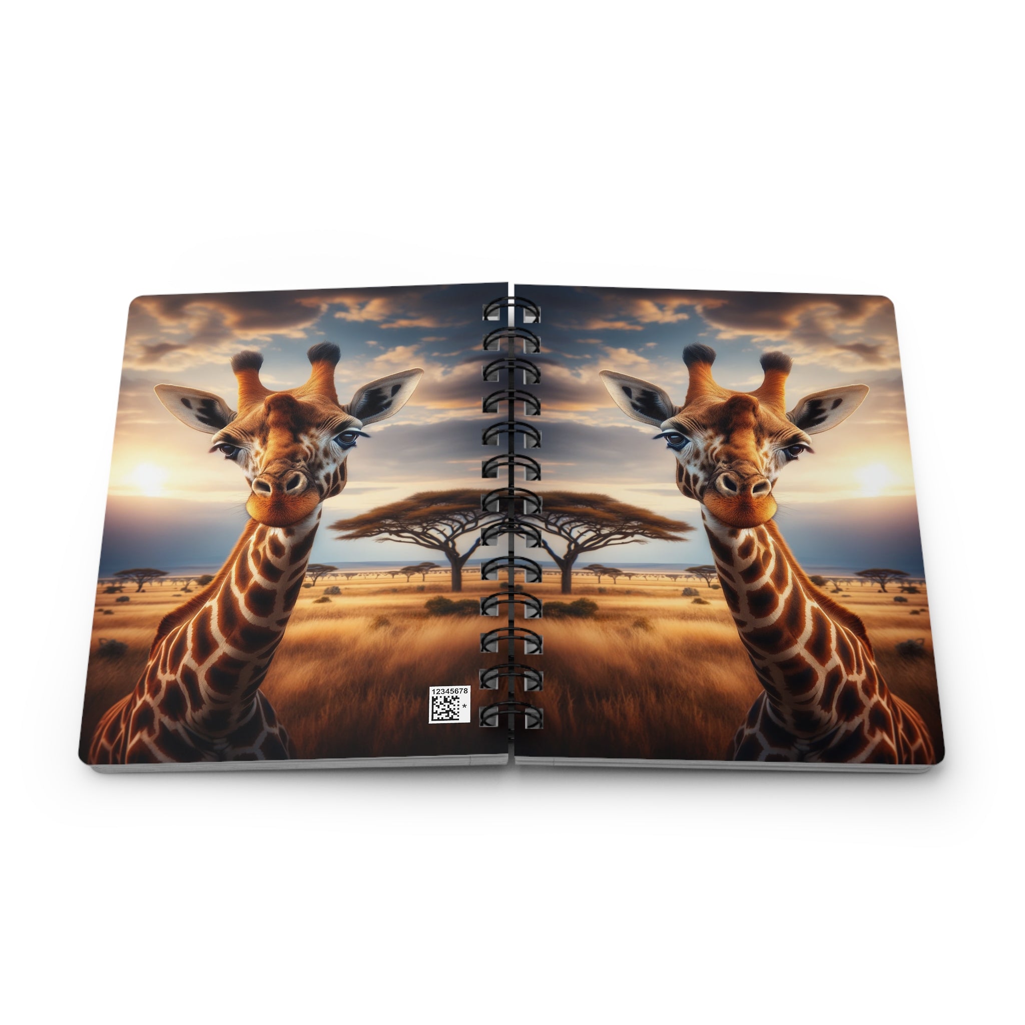 A curious giraffe 2 - Spiral Notebook