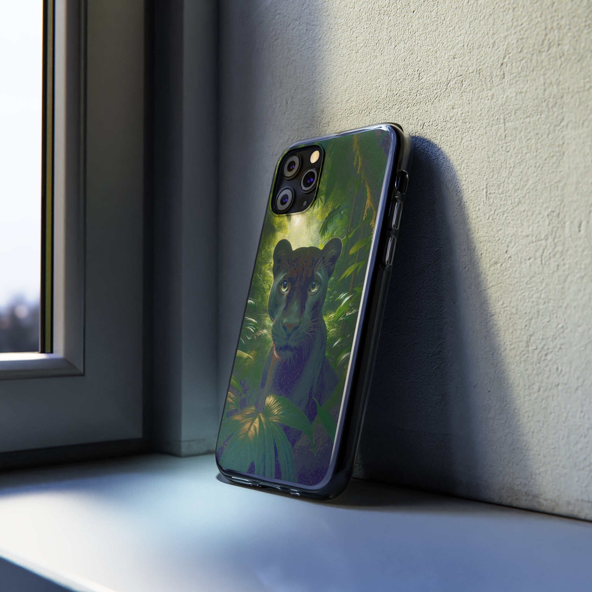 Curious Panther - Soft Phone Case