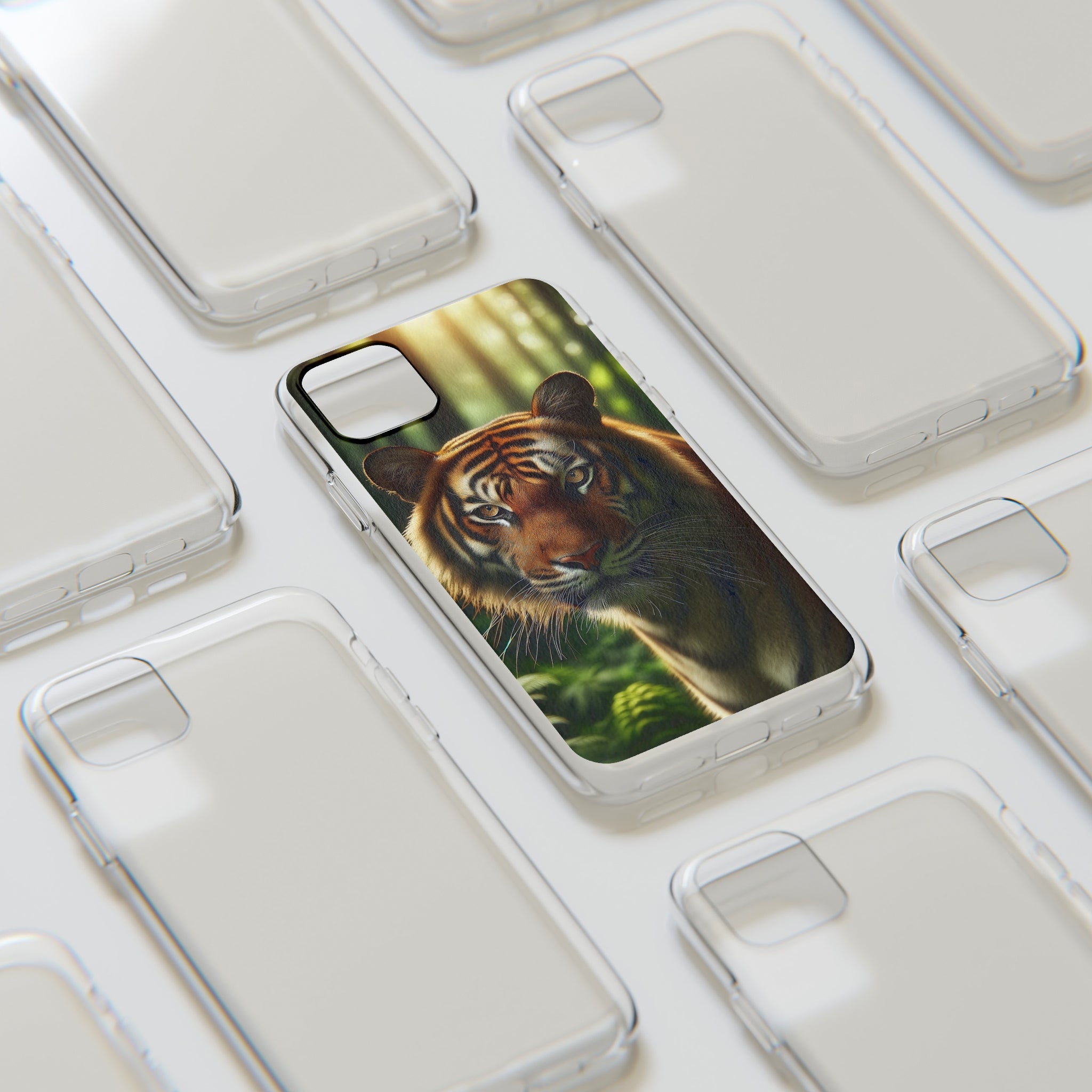 Curious Tiger - Soft Phone Case