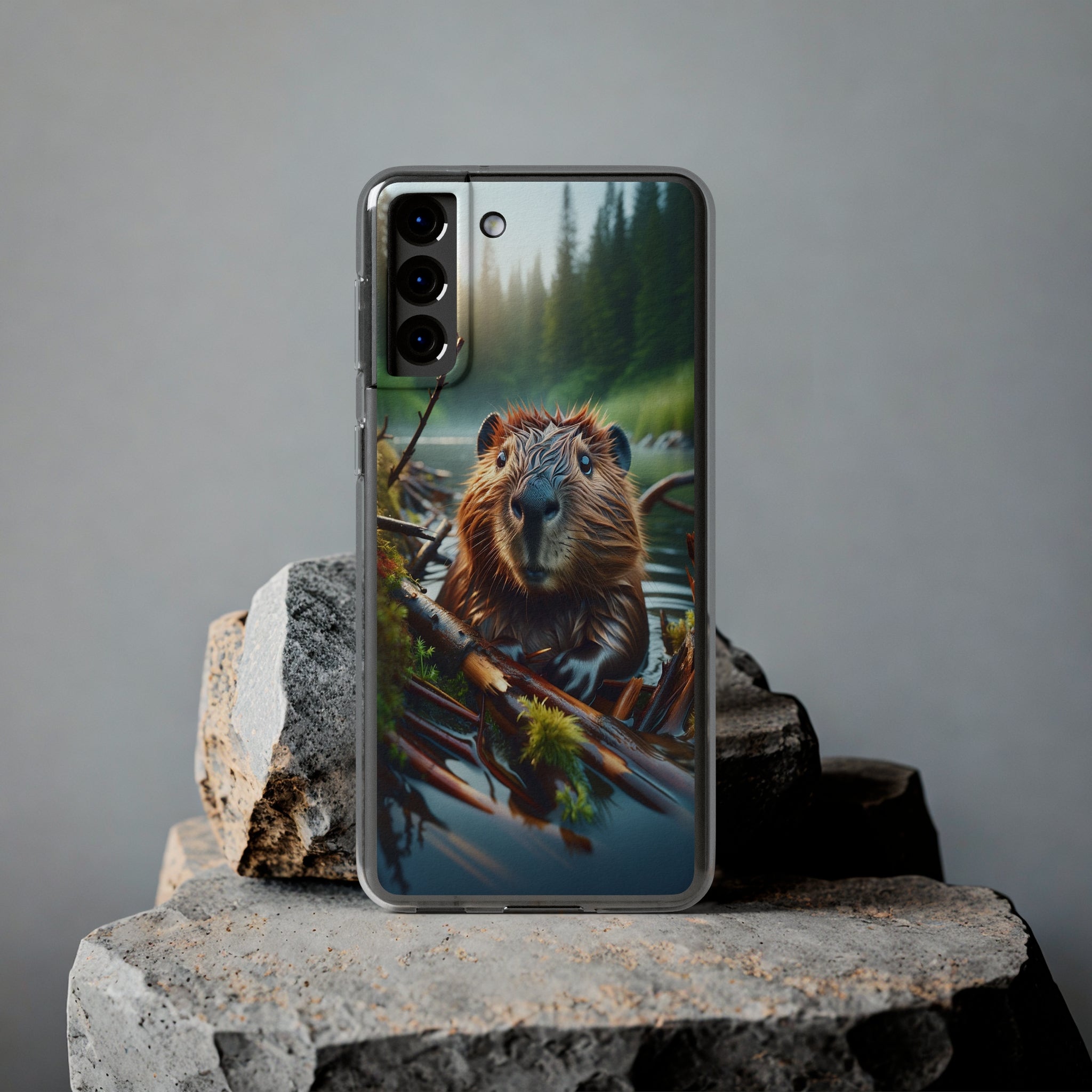 Curious Beaver - Soft Phone Case