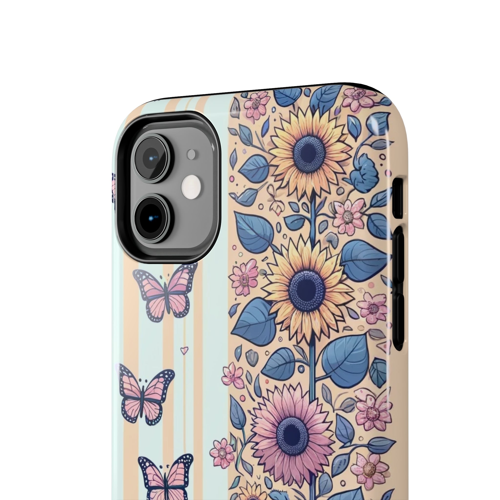 Butterflies and Sunflowers - Tough Phone Case