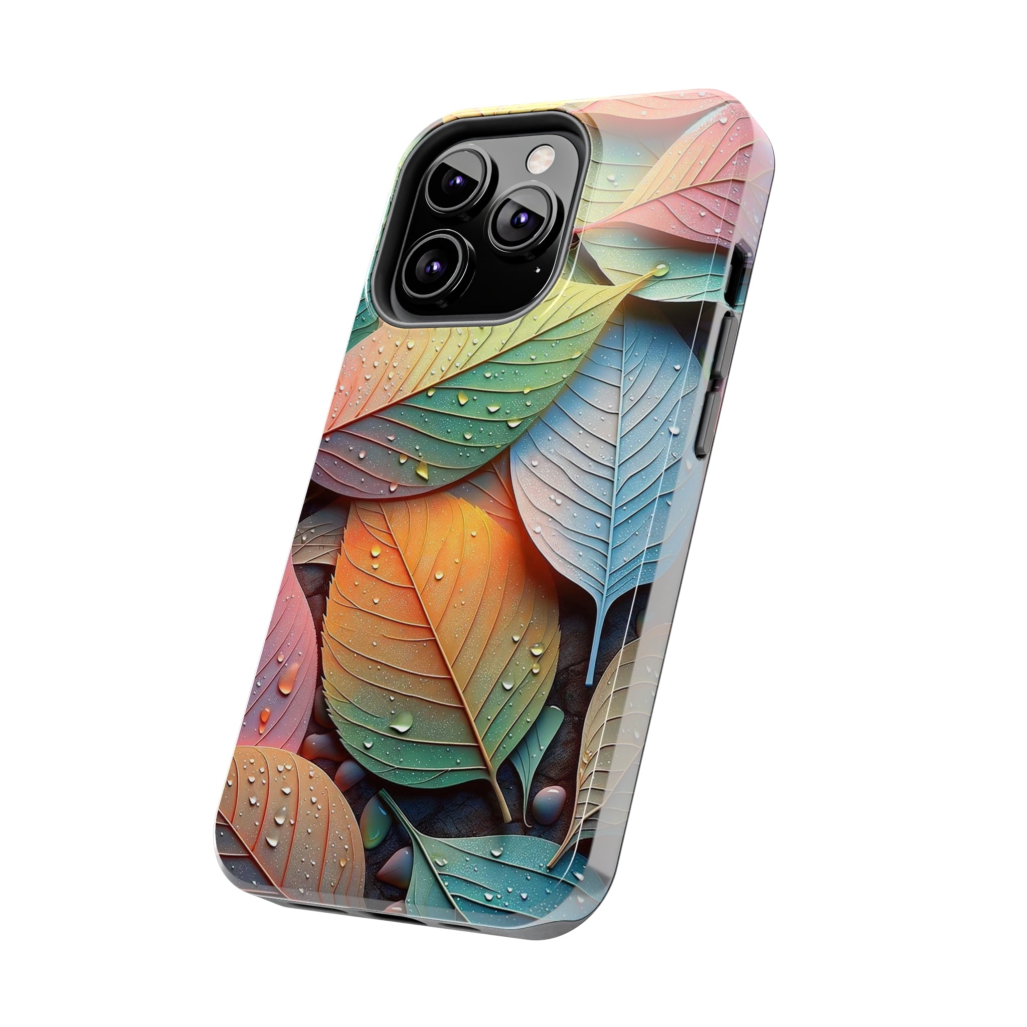 Pastel coloured leaves - Tough Phone Case