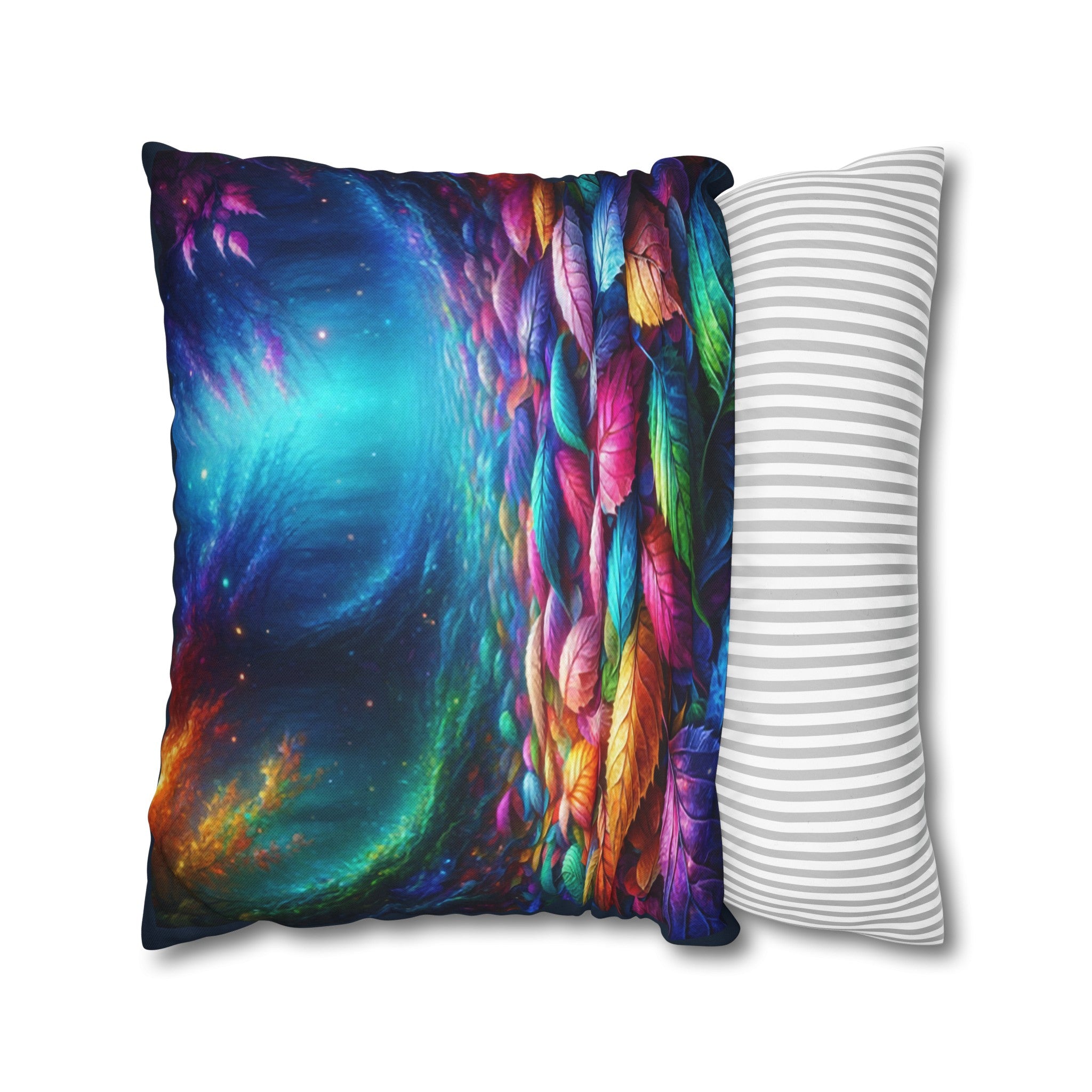 Magical Leaves 1 -  Polyester Square Pillowcase