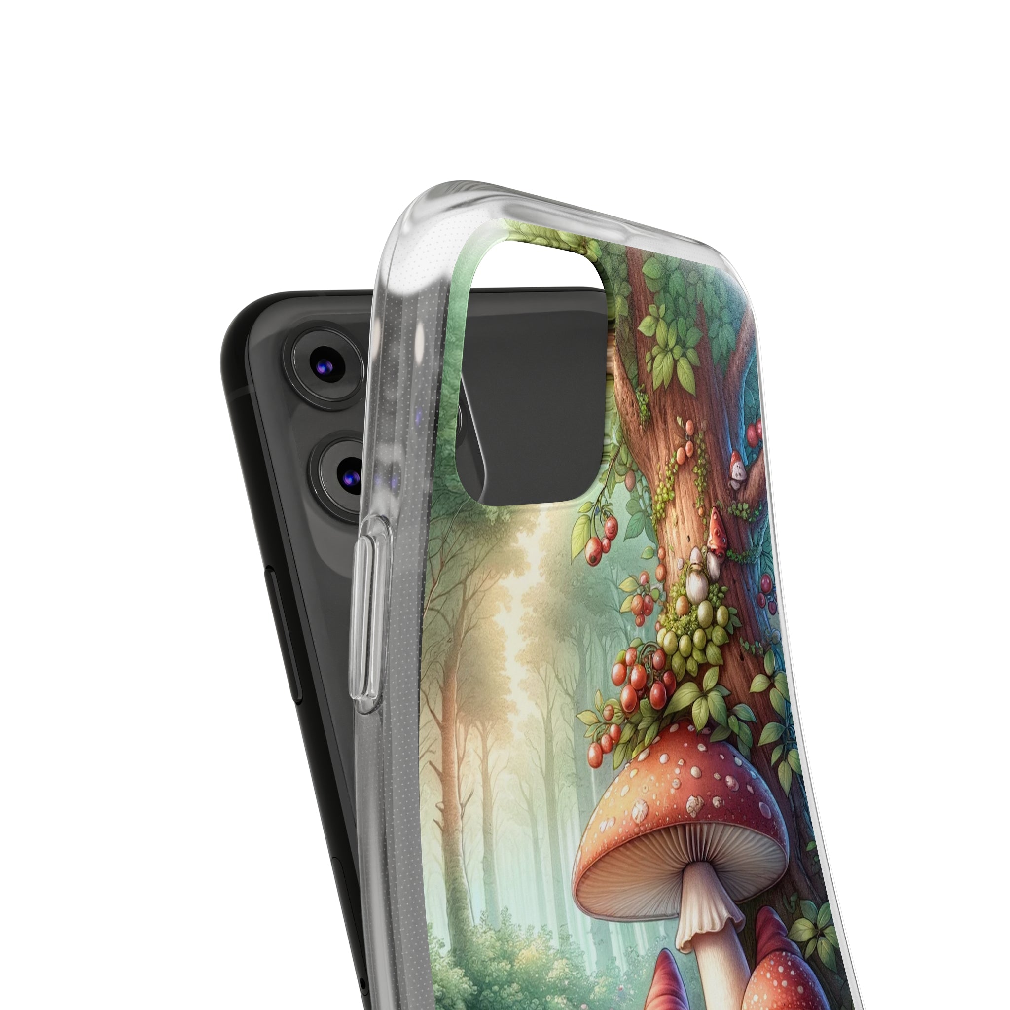 Gnomes and mushrooms - Soft Phone Case