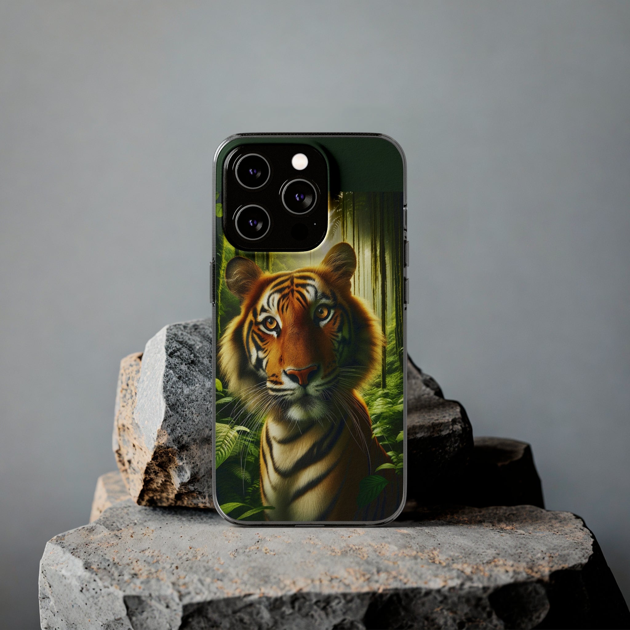 Curious Tiger - Soft Phone Cases