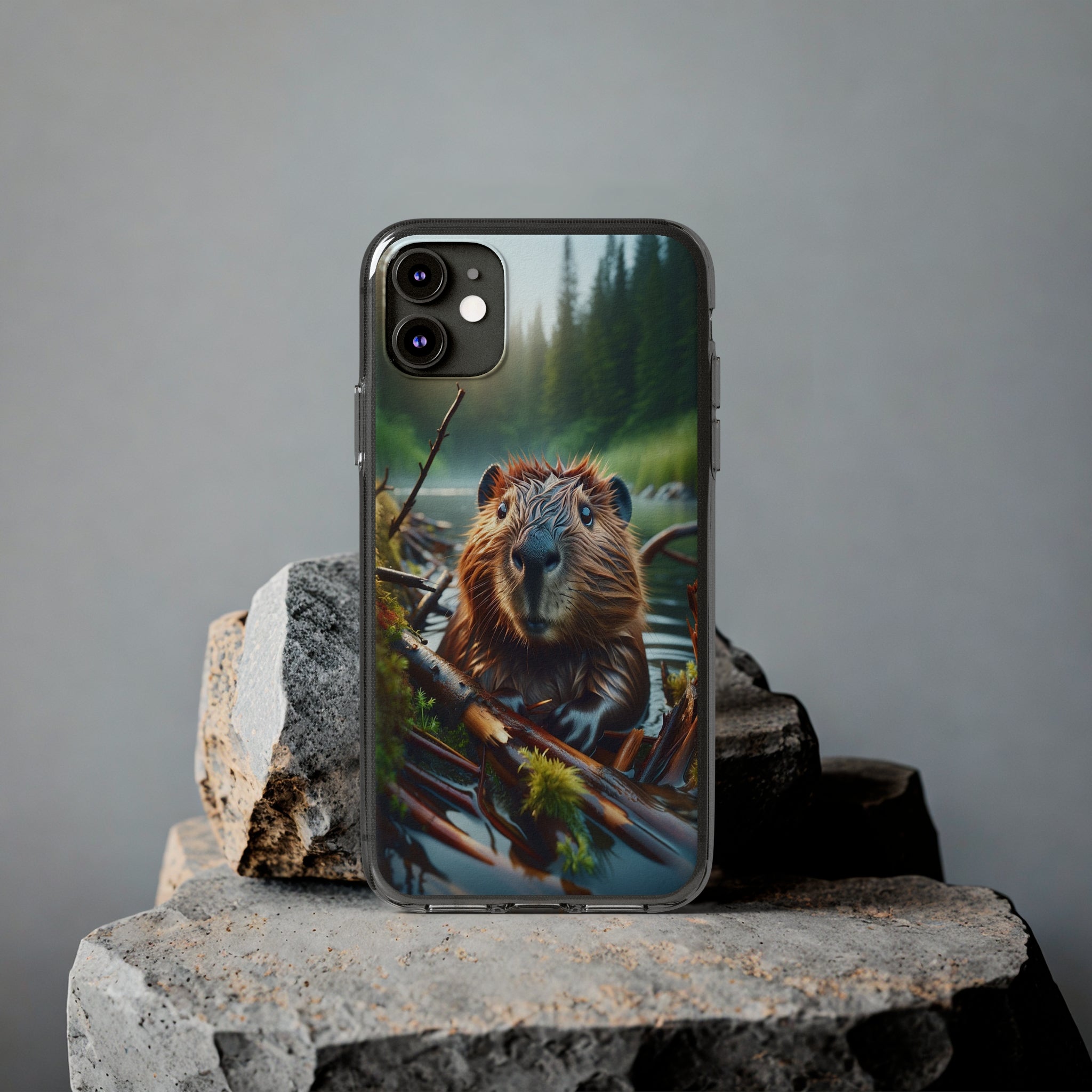 Curious Beaver - Soft Phone Case