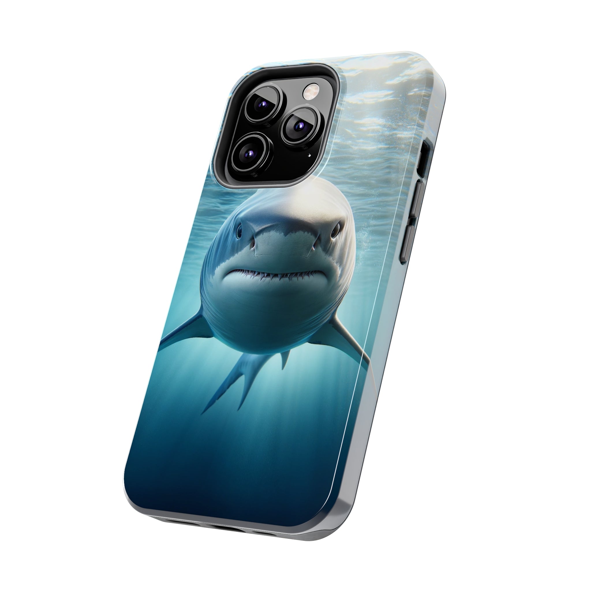 Curious shark - Tough Phone Case