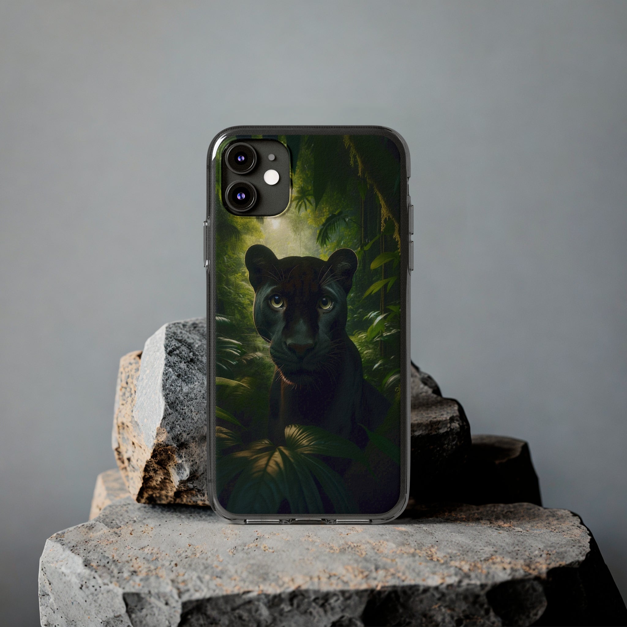 Curious Panther - Soft Phone Case