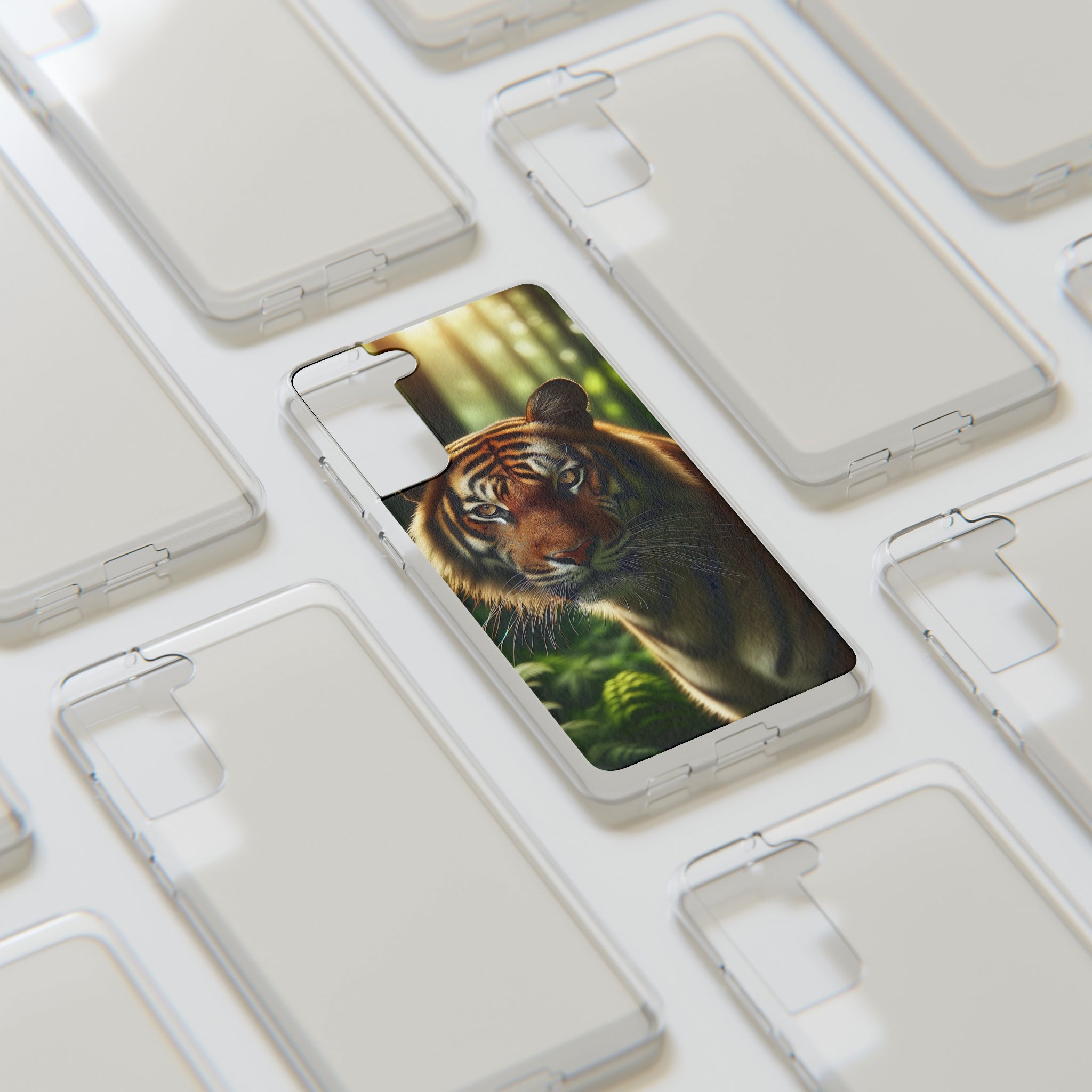 Curious Tiger - Soft Phone Case