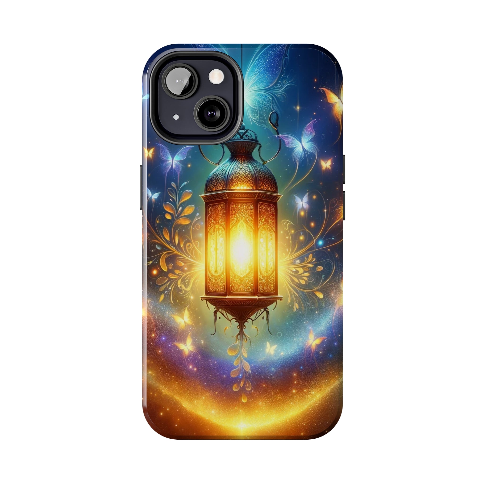 Butterflies around a lamp - Tough Phone Case