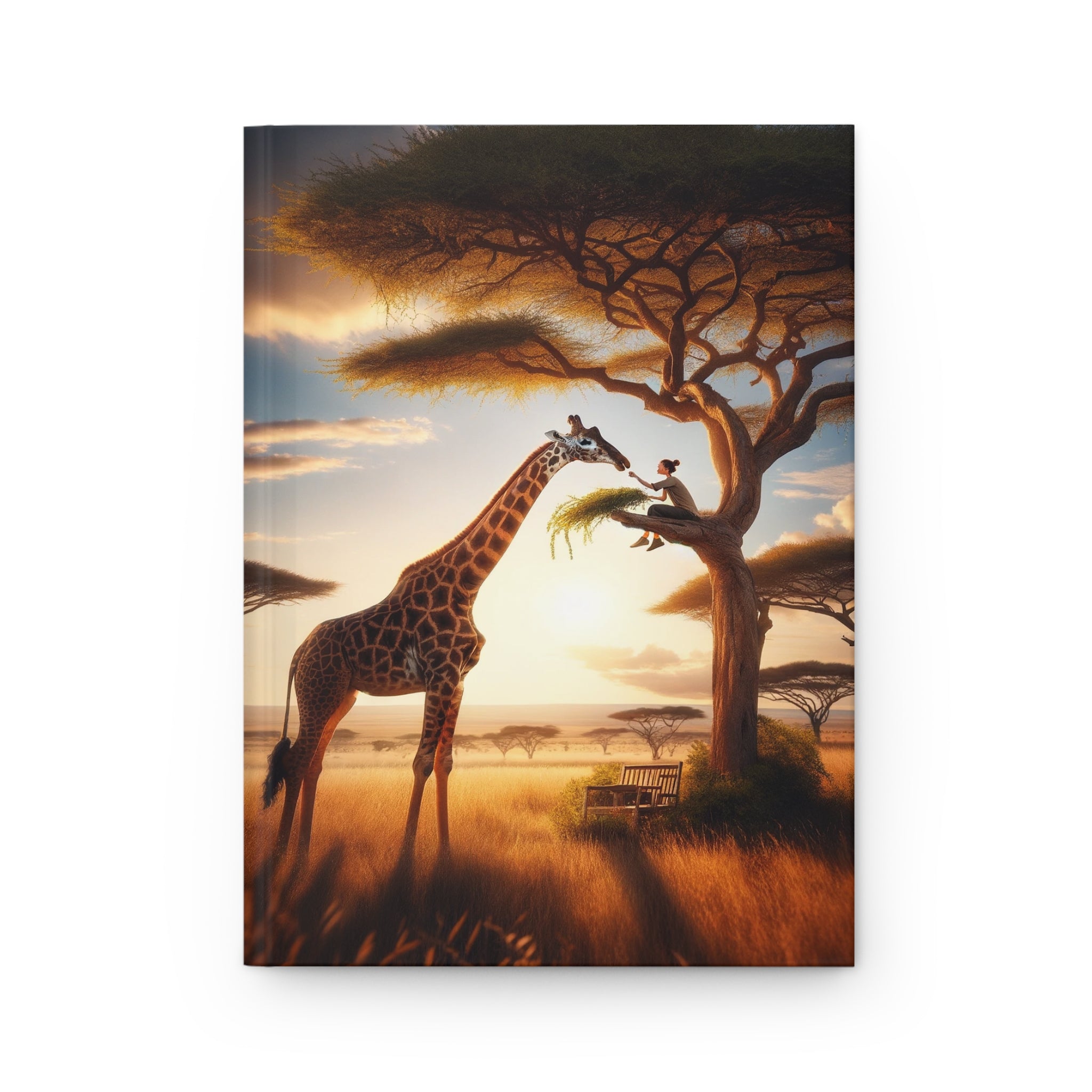 Giraffe - Hardcover Notebook