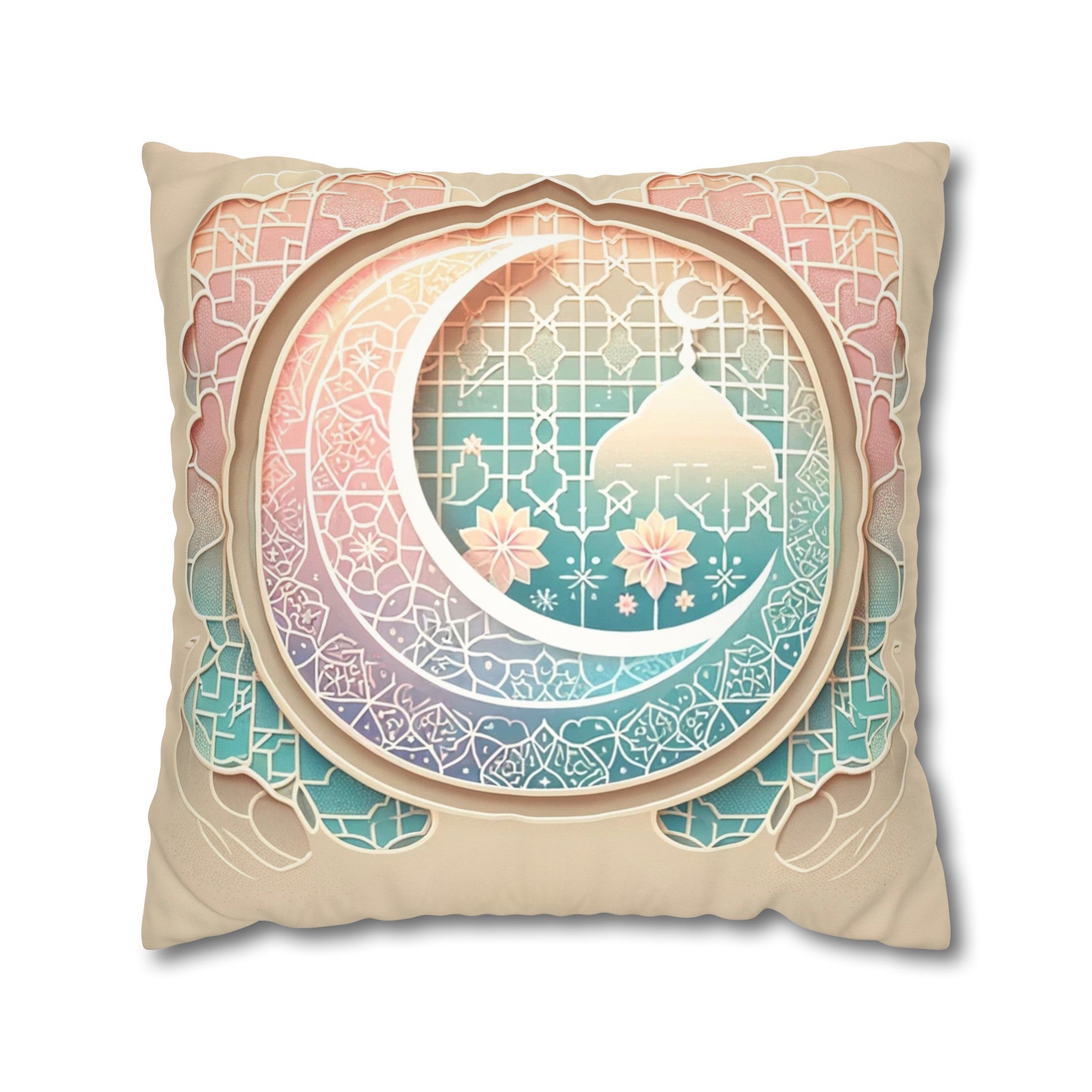 Islamic Art (3) - Suede Square Pillowcase