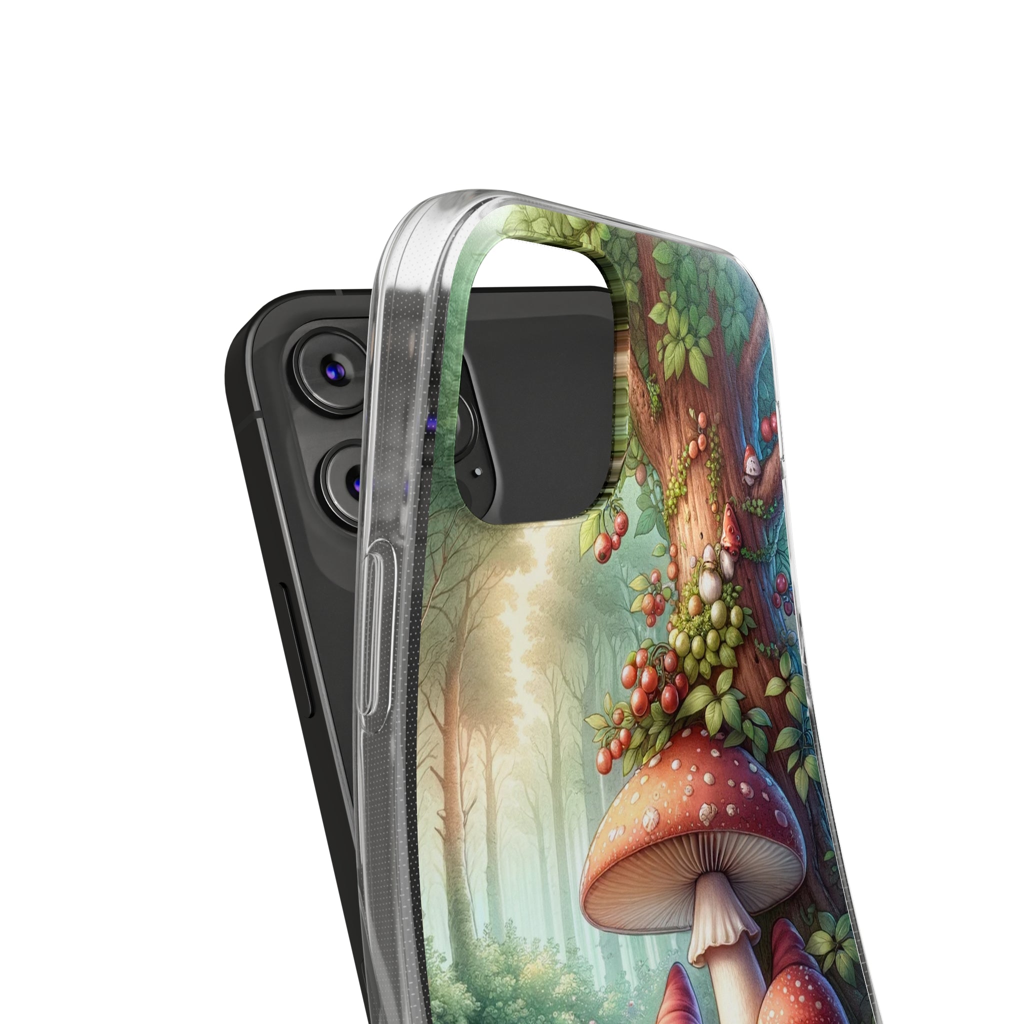 Gnomes and mushrooms - Soft Phone Case