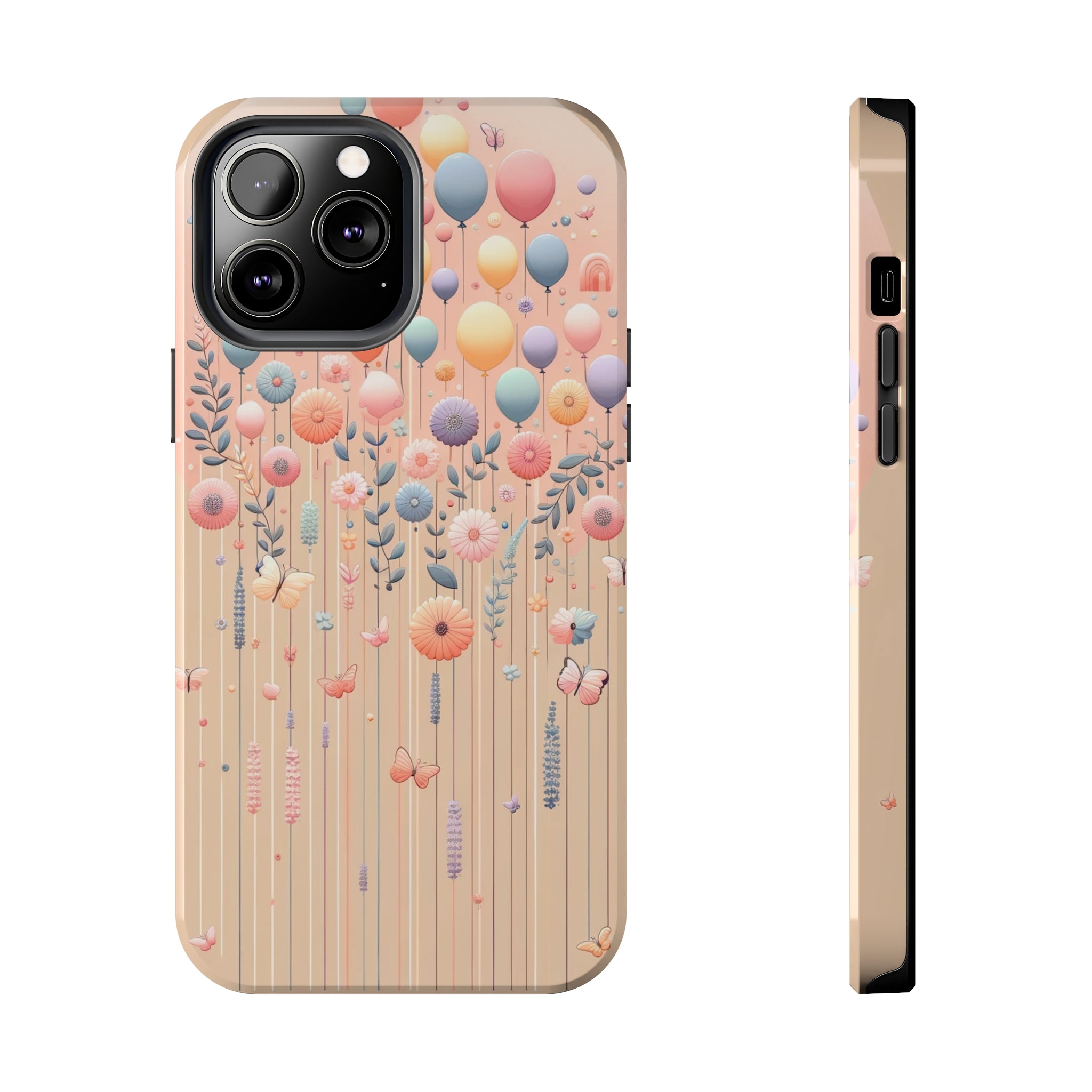 Balloons and flowers - Tough Phone Case