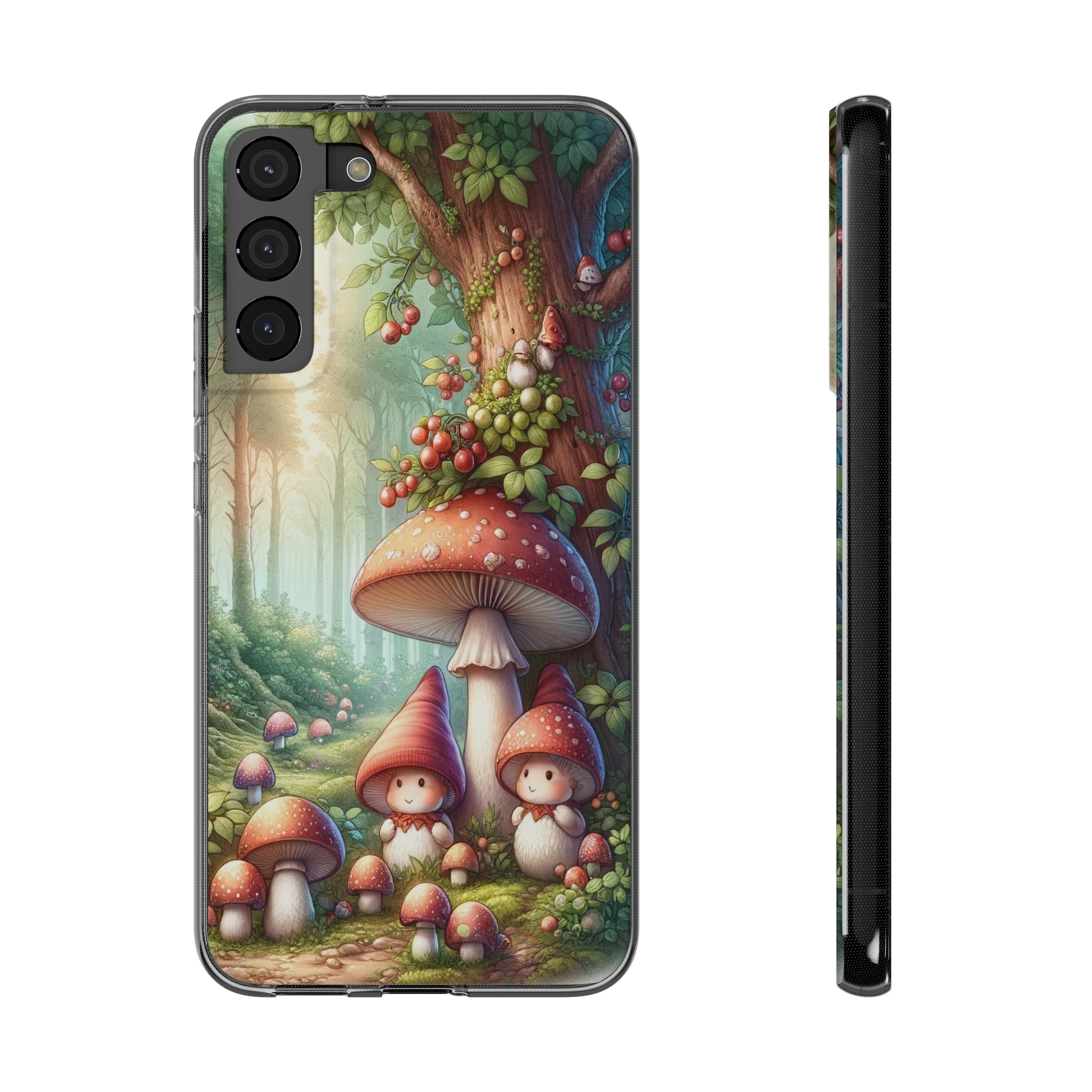 Gnomes and mushrooms - Soft Phone Case