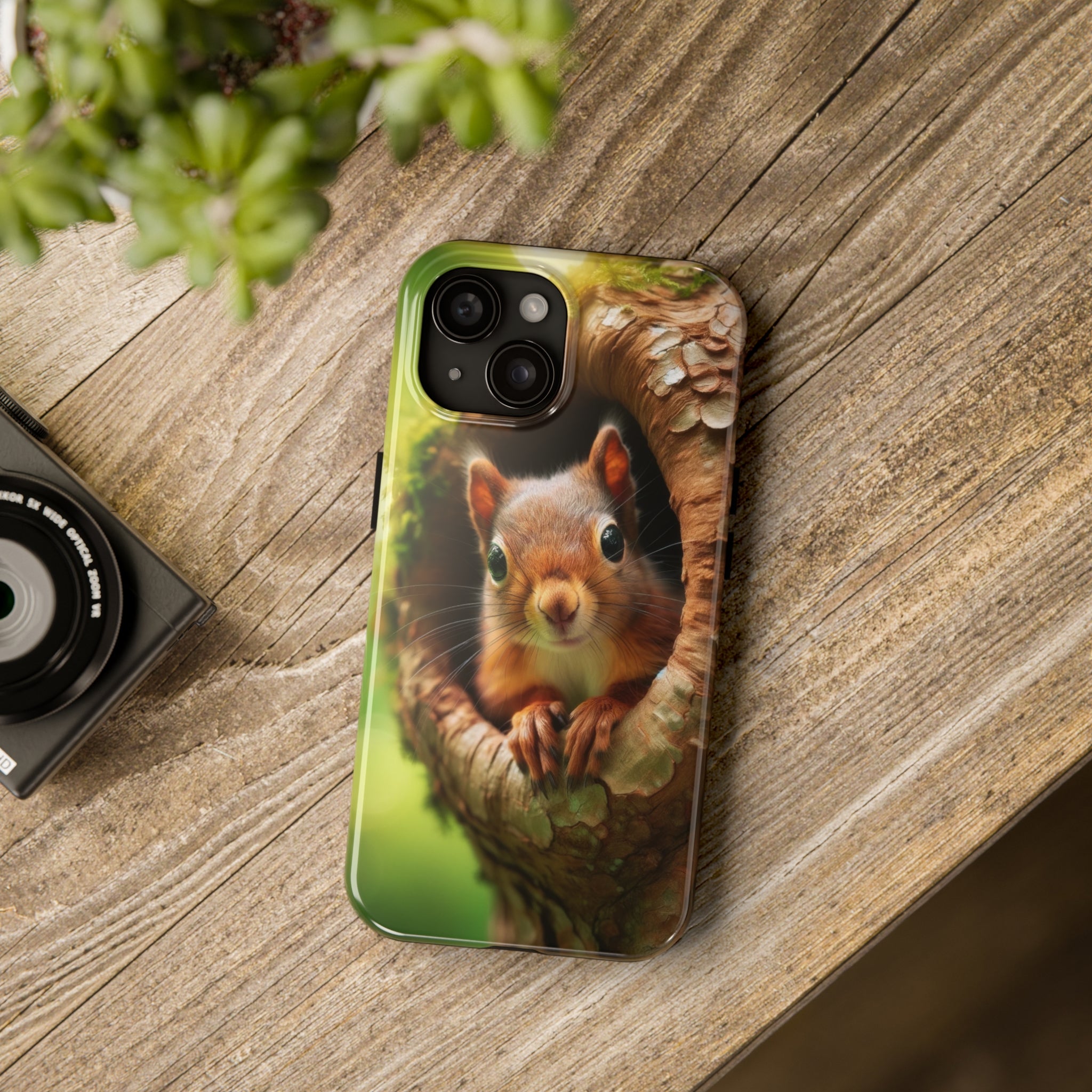 Squirrel in a tree - Tough Phone Case