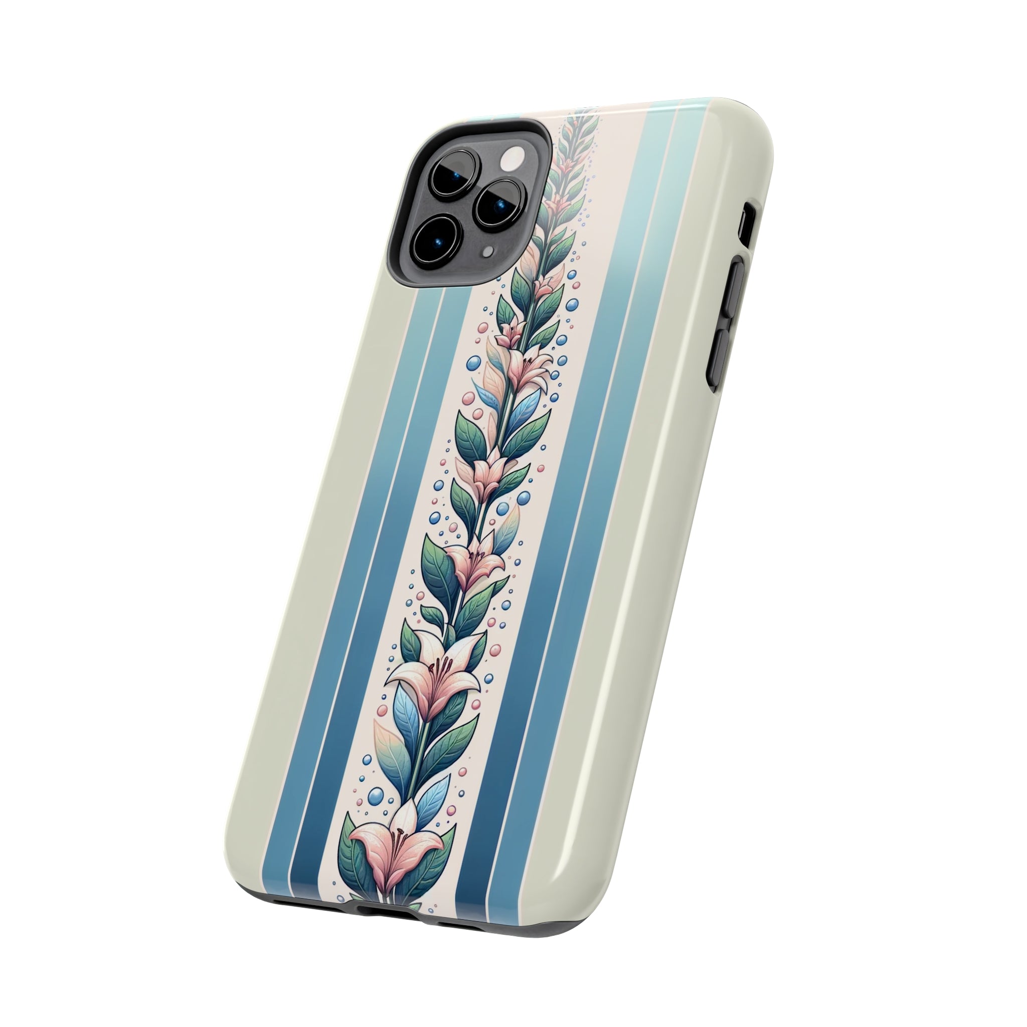 Lilies and leaves - Tough Phone Case