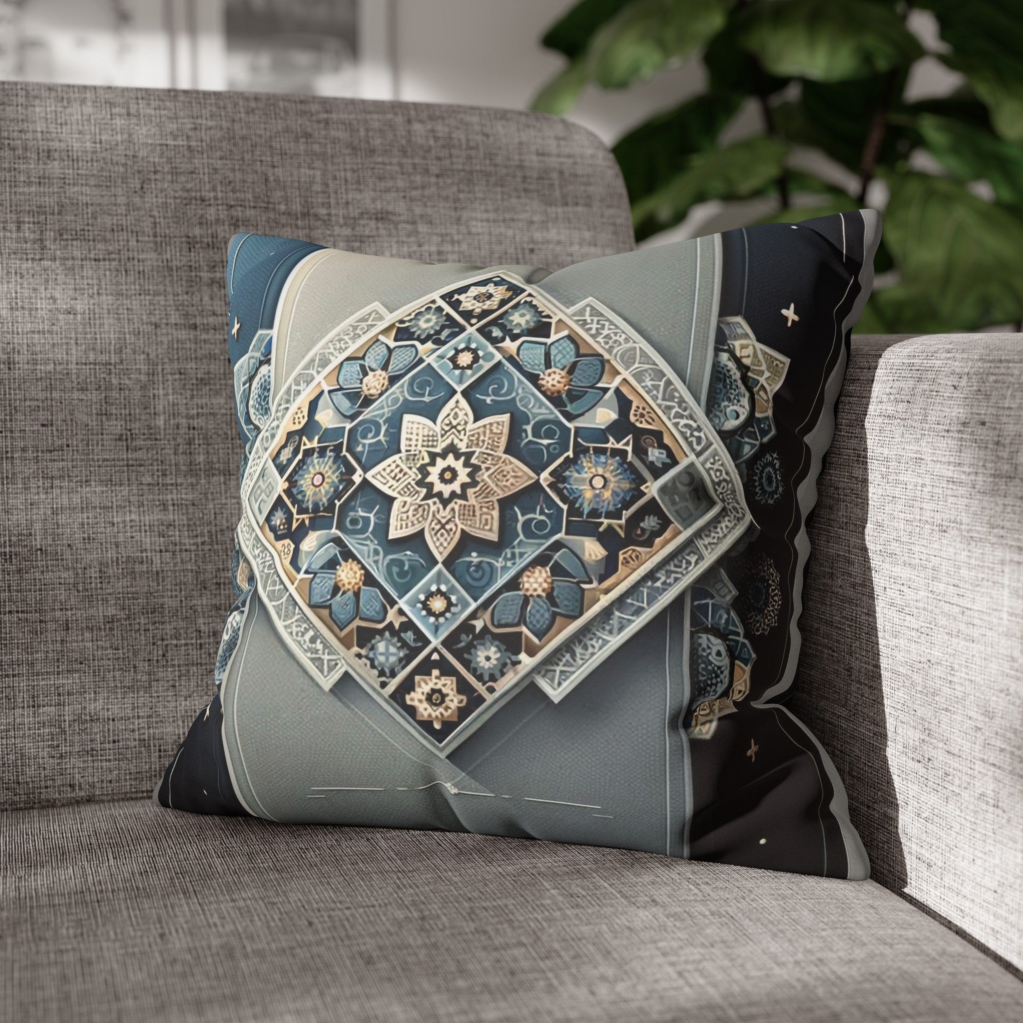 Islamic Art (7) - Suede Square Pillowcase