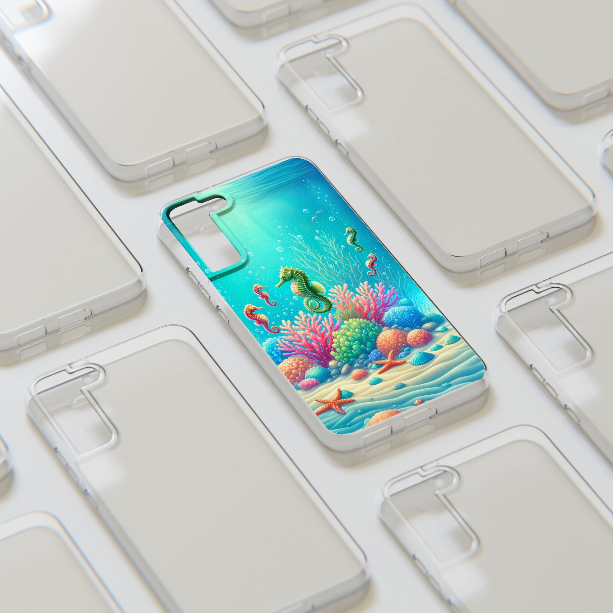 Seahorses - Soft Phone Case