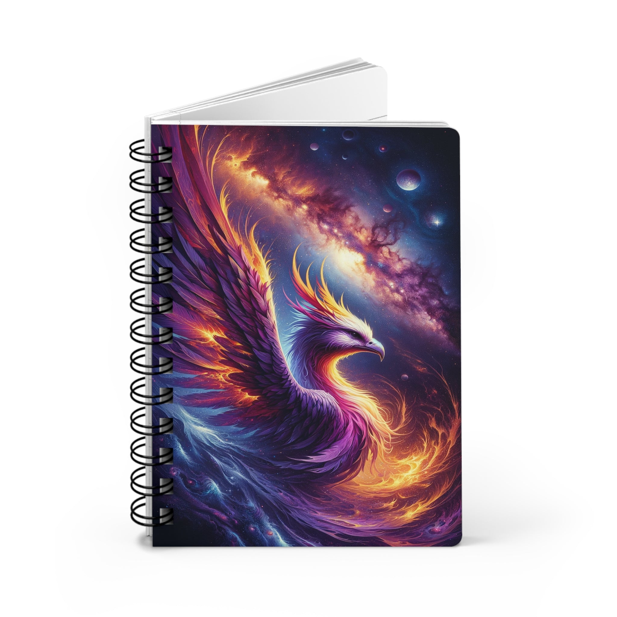 Purple Phoenix - Spiral Notebook