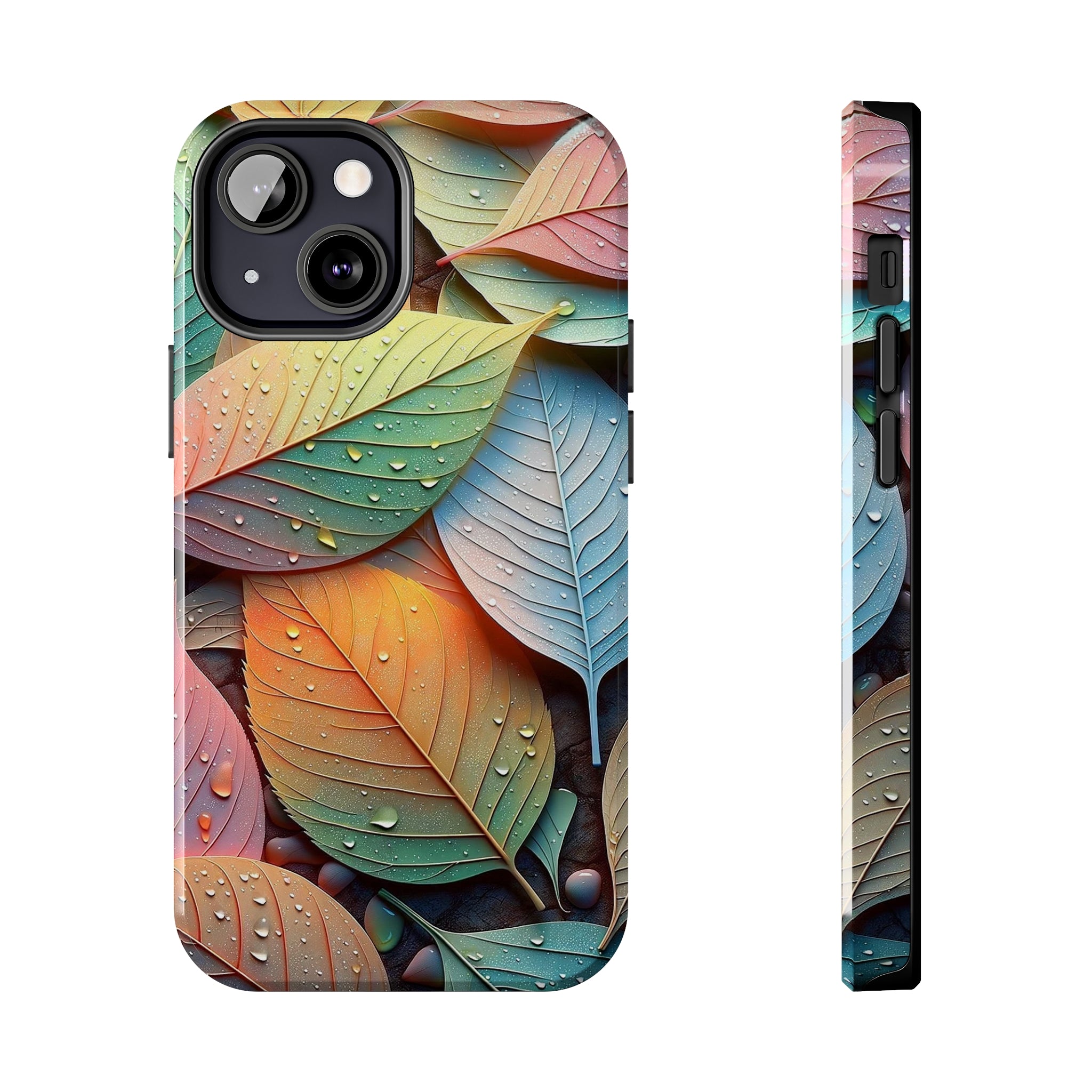 Pastel coloured leaves - Tough Phone Case