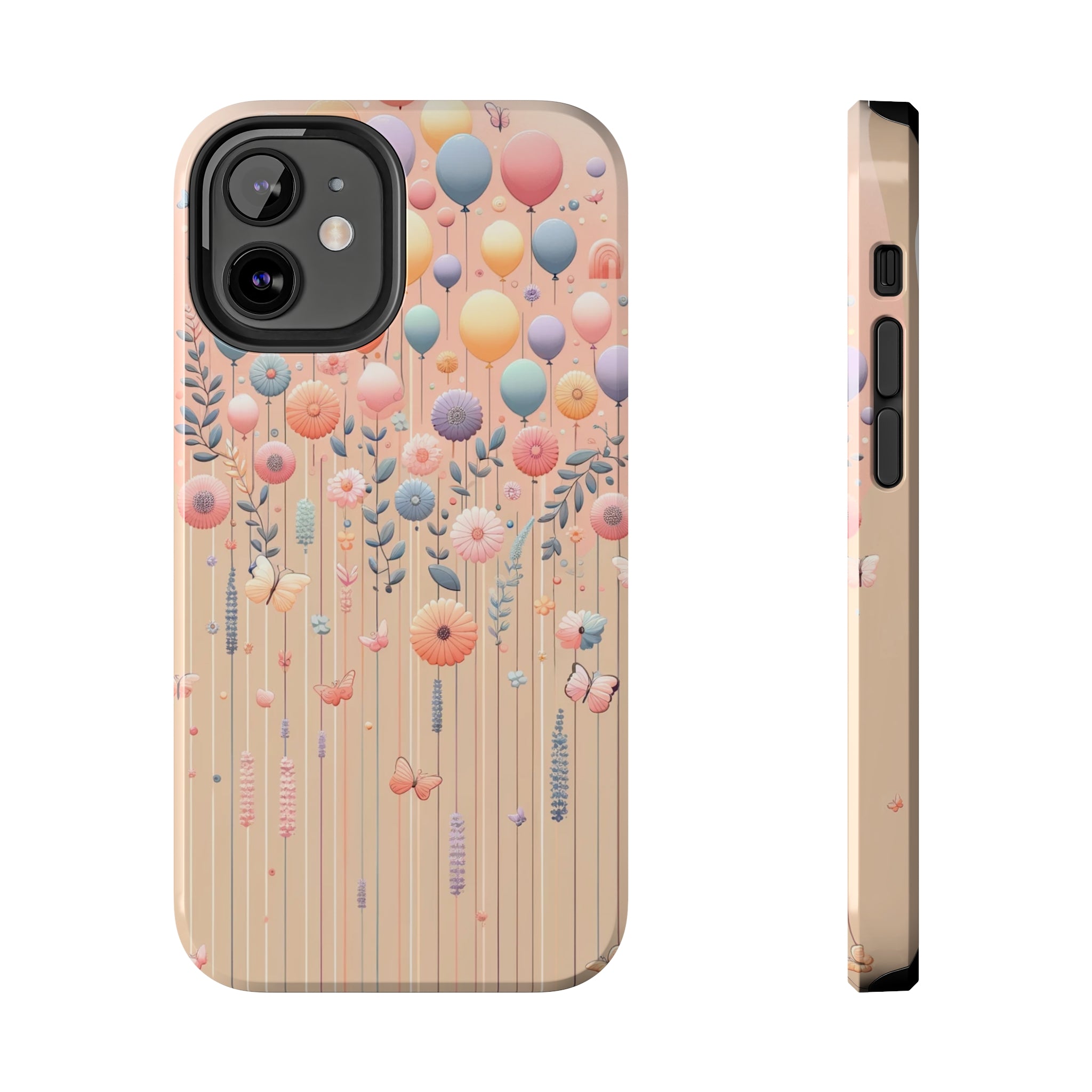 Balloons and flowers - Tough Phone Case