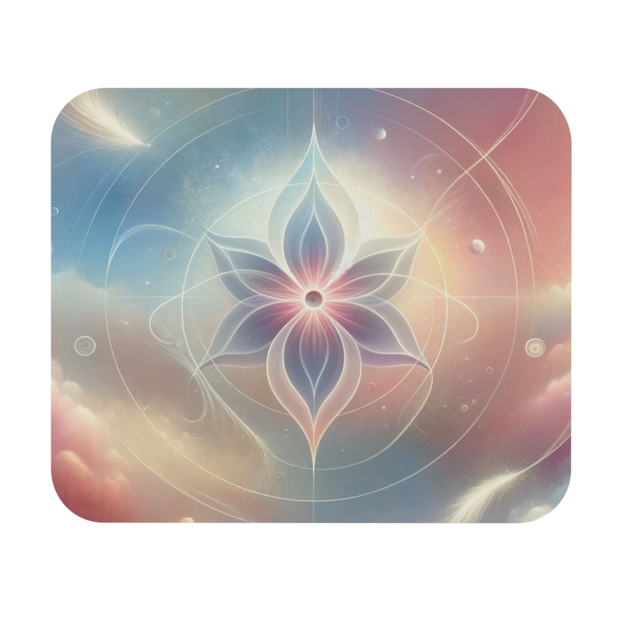 Blue and pink star - Mouse Pad (Rectangle)